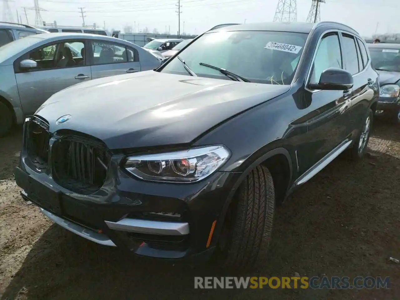 2 Photograph of a damaged car 5UXTY5C09L9D52896 BMW X3 2020