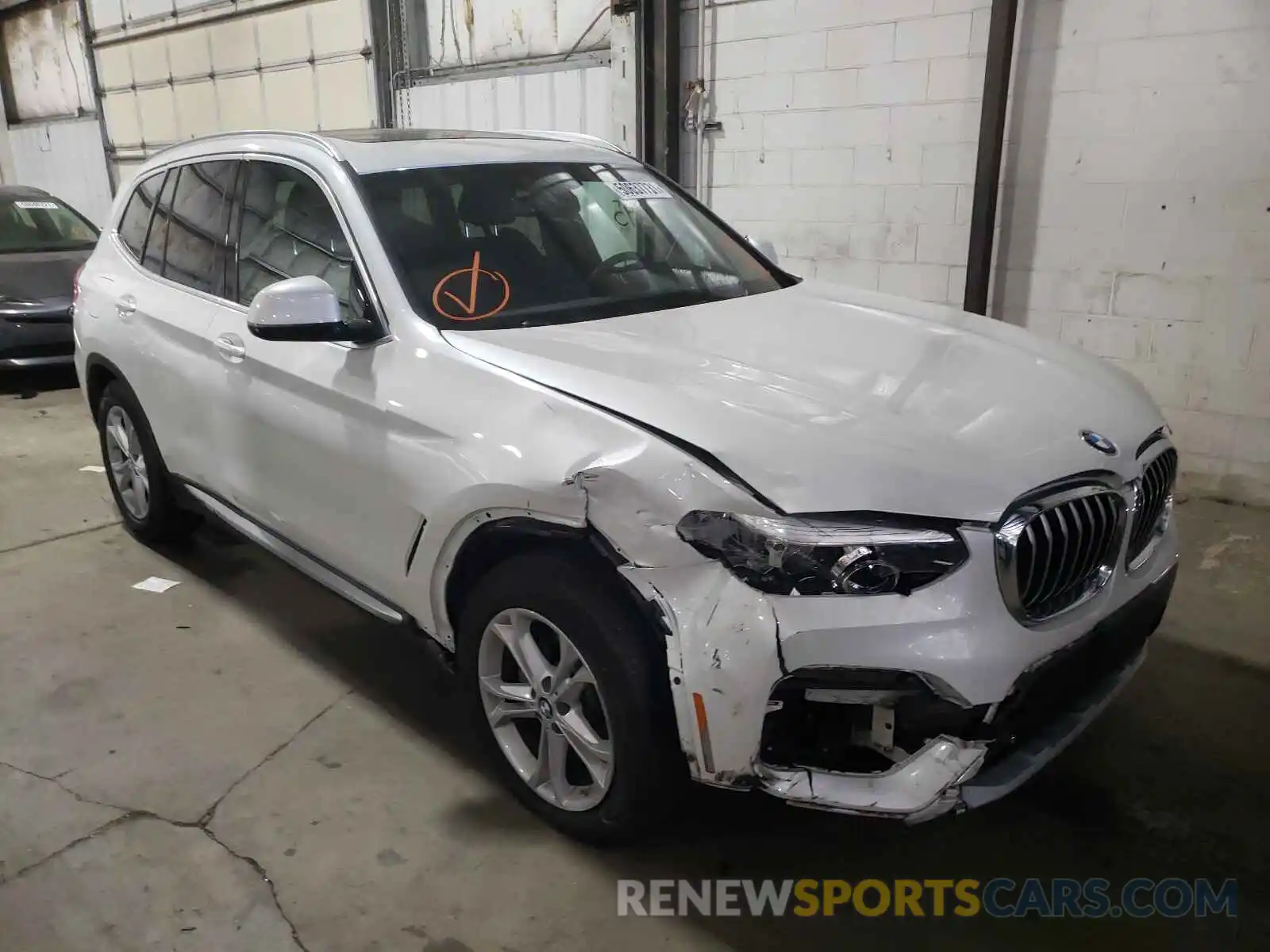 1 Photograph of a damaged car 5UXTY5C09LLT32342 BMW X3 2020