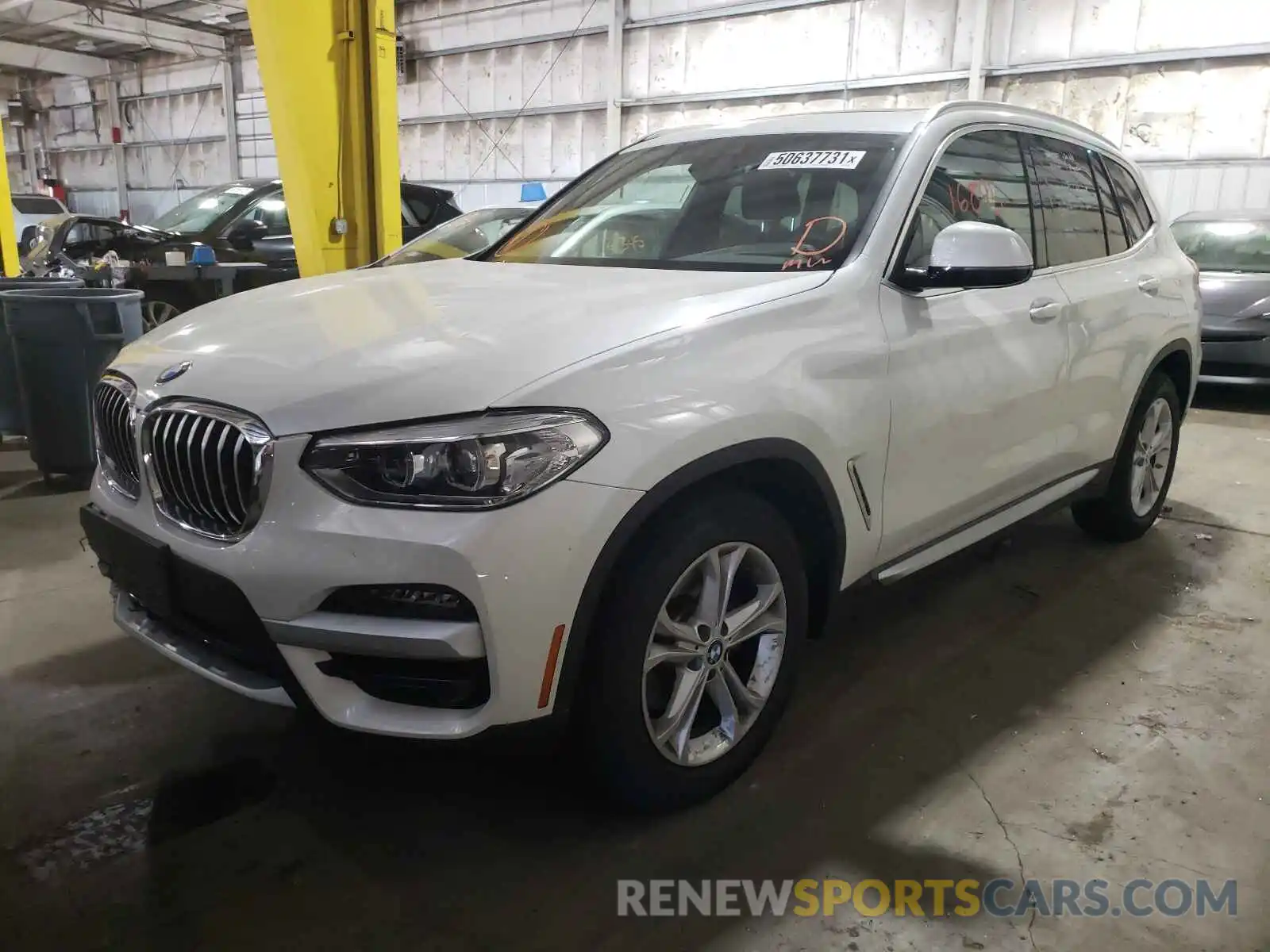 2 Photograph of a damaged car 5UXTY5C09LLT32342 BMW X3 2020