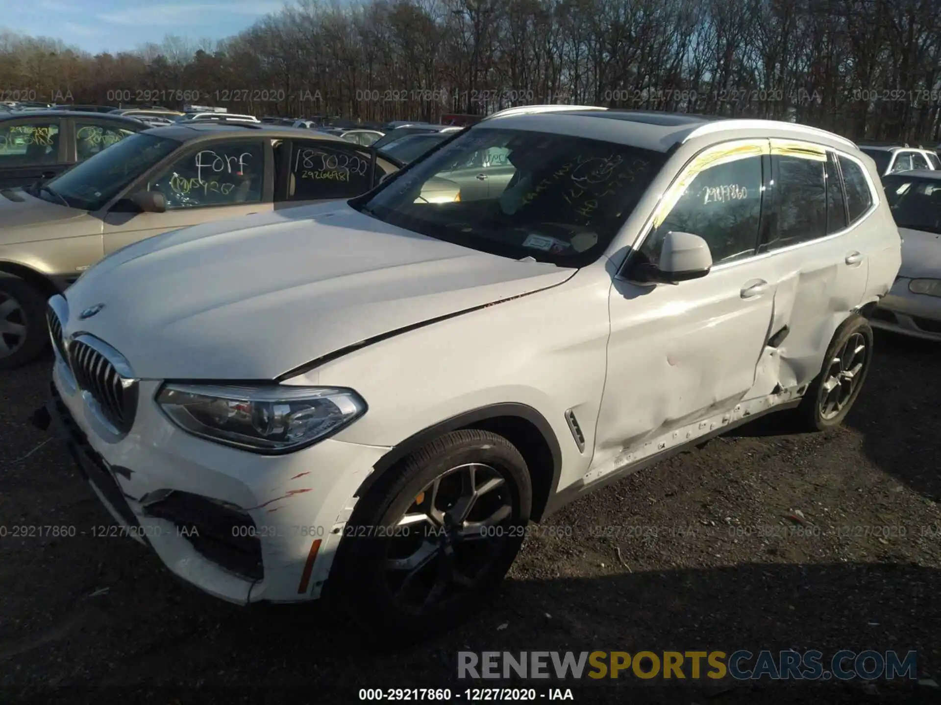 2 Photograph of a damaged car 5UXTY5C09LLT35001 BMW X3 2020