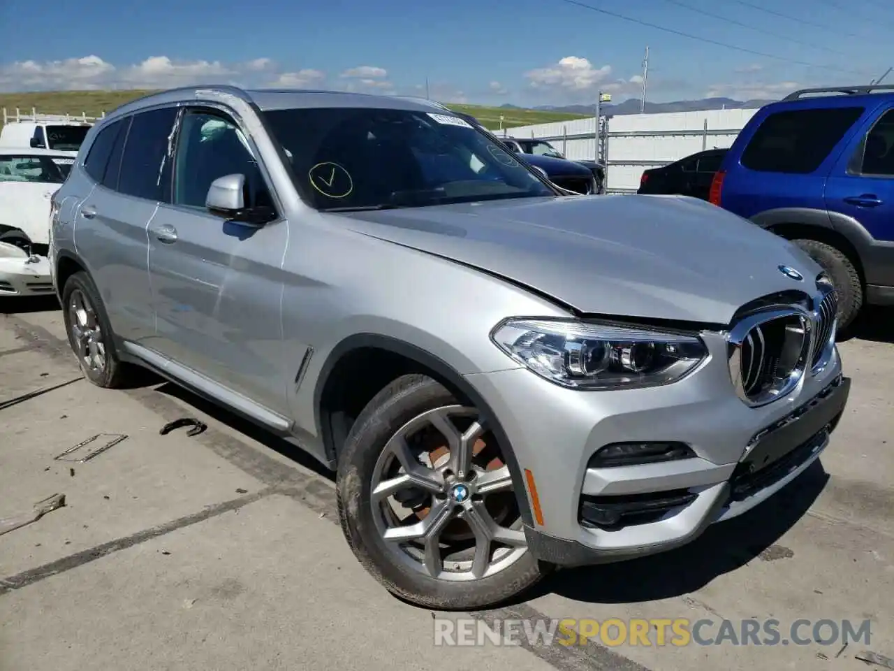 1 Photograph of a damaged car 5UXTY5C09LLT35807 BMW X3 2020