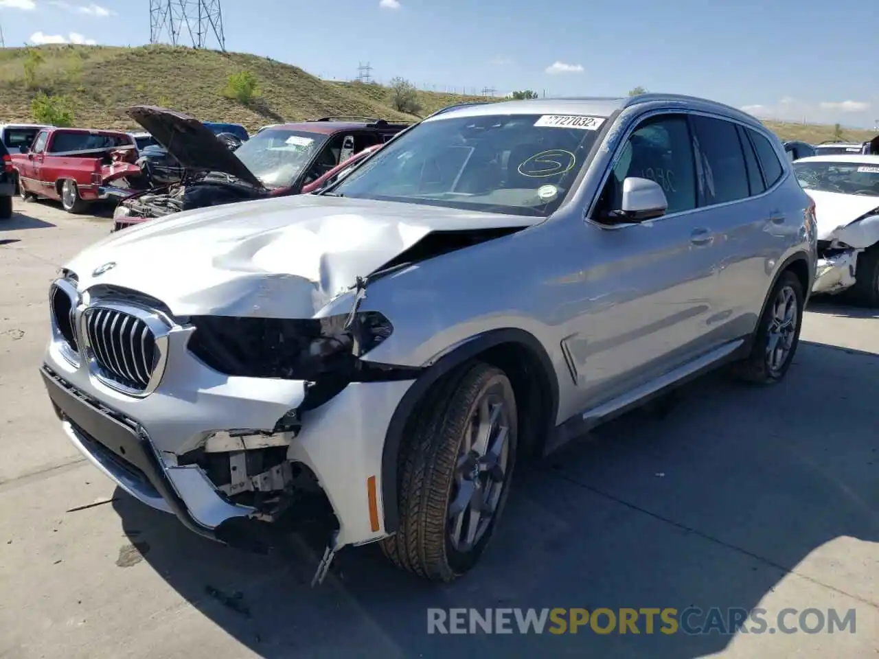 2 Photograph of a damaged car 5UXTY5C09LLT35807 BMW X3 2020