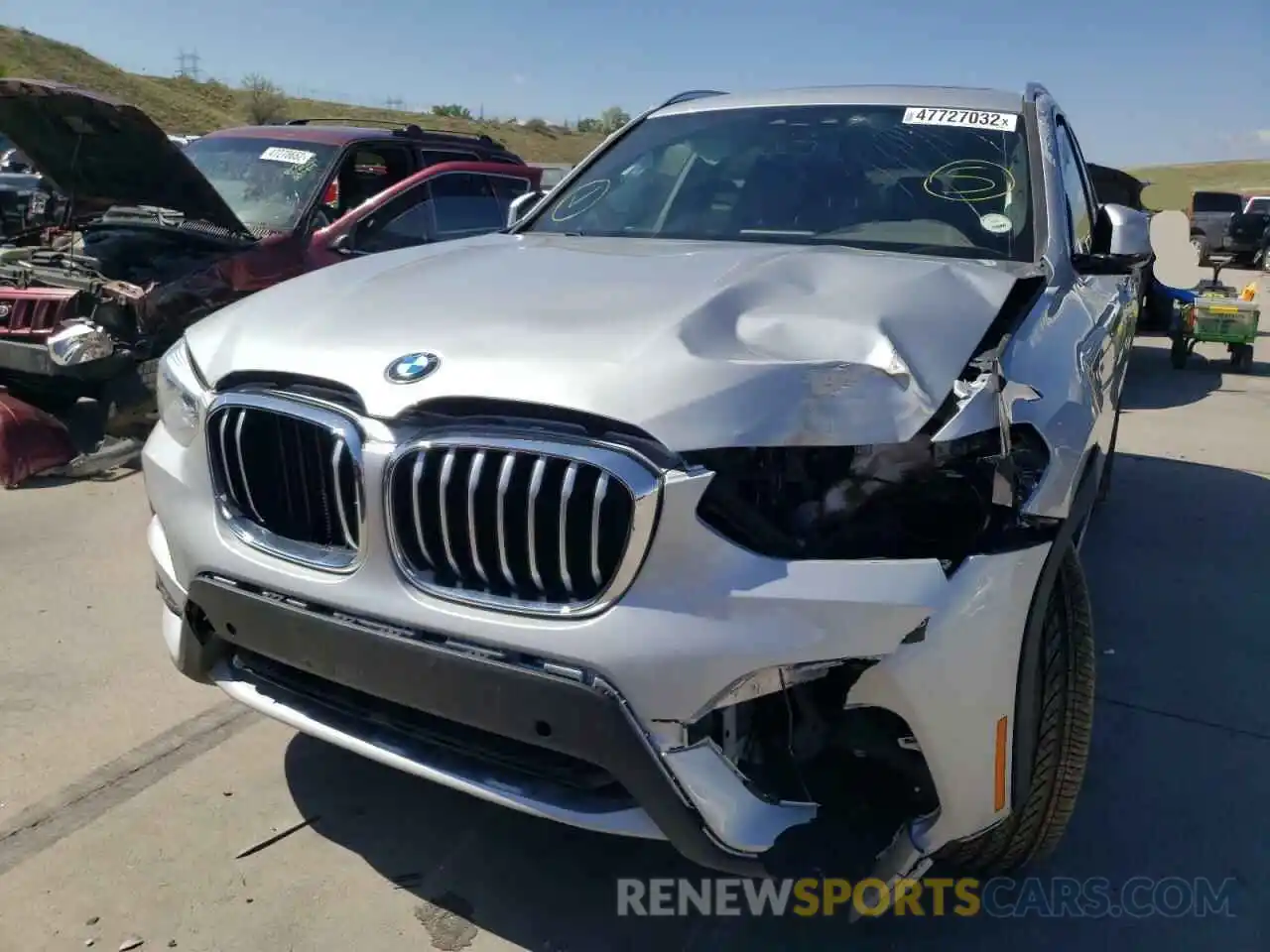 9 Photograph of a damaged car 5UXTY5C09LLT35807 BMW X3 2020