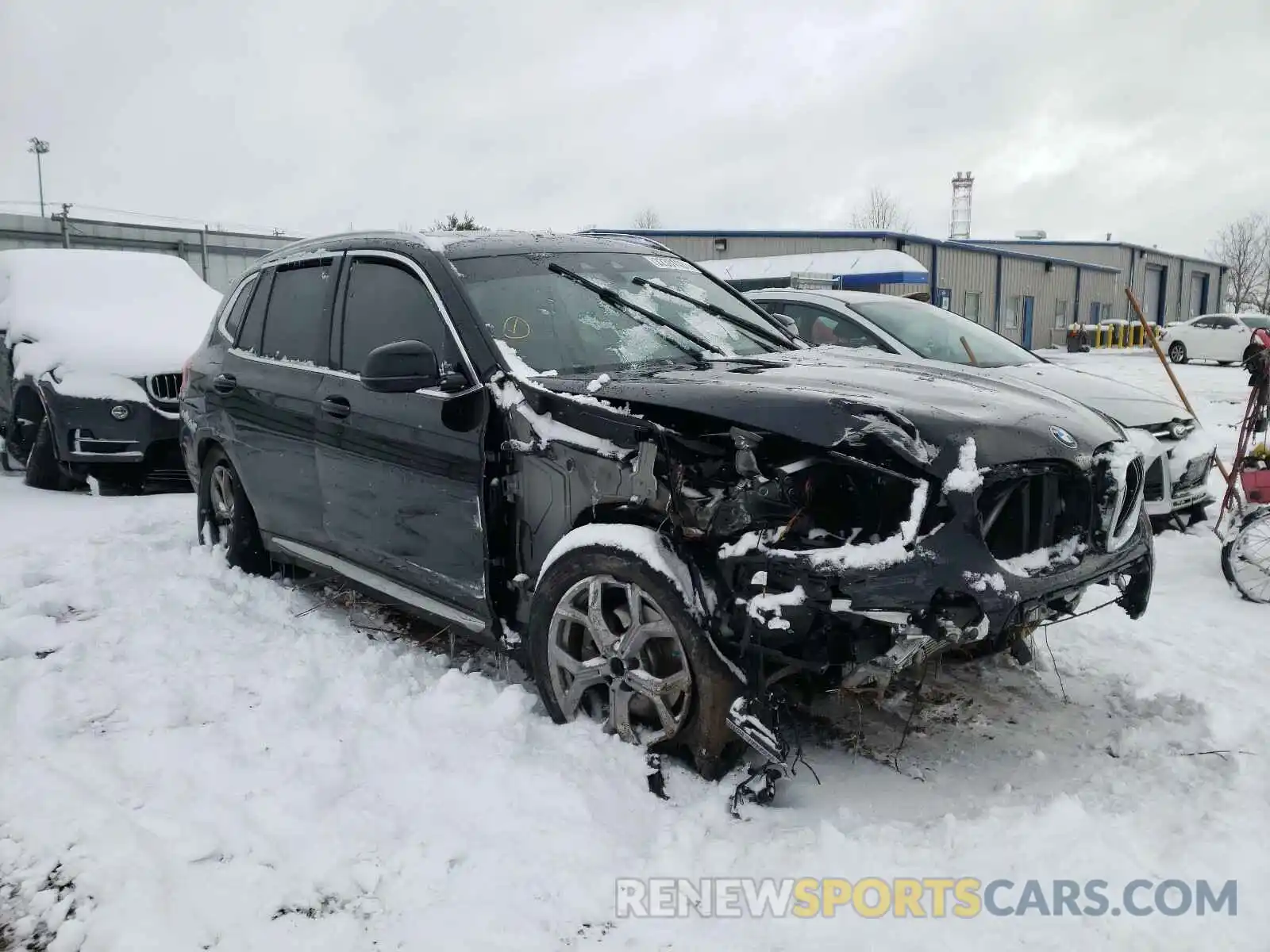 1 Photograph of a damaged car 5UXTY5C09LLT35824 BMW X3 2020