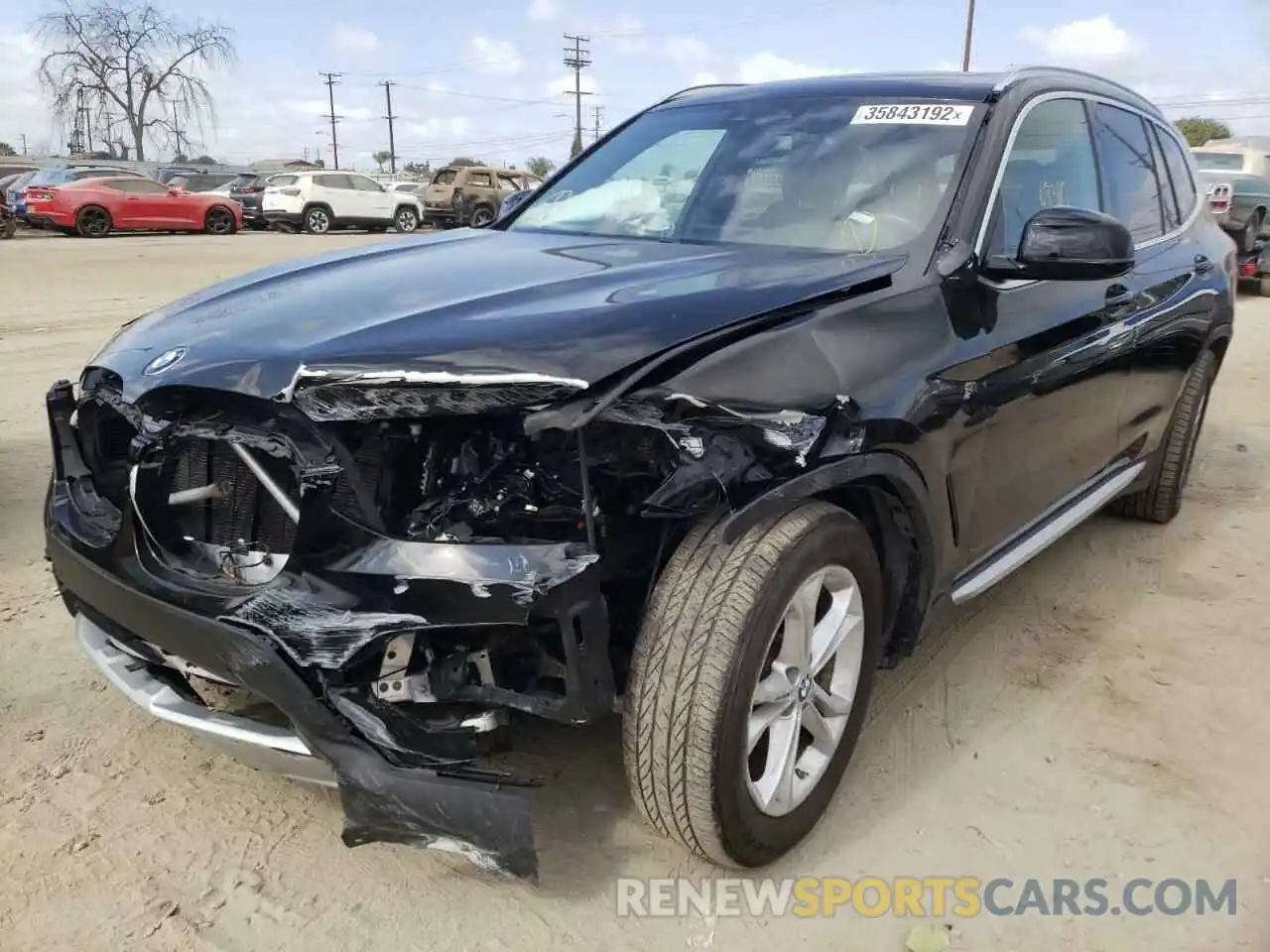 2 Photograph of a damaged car 5UXTY5C09LLT36889 BMW X3 2020