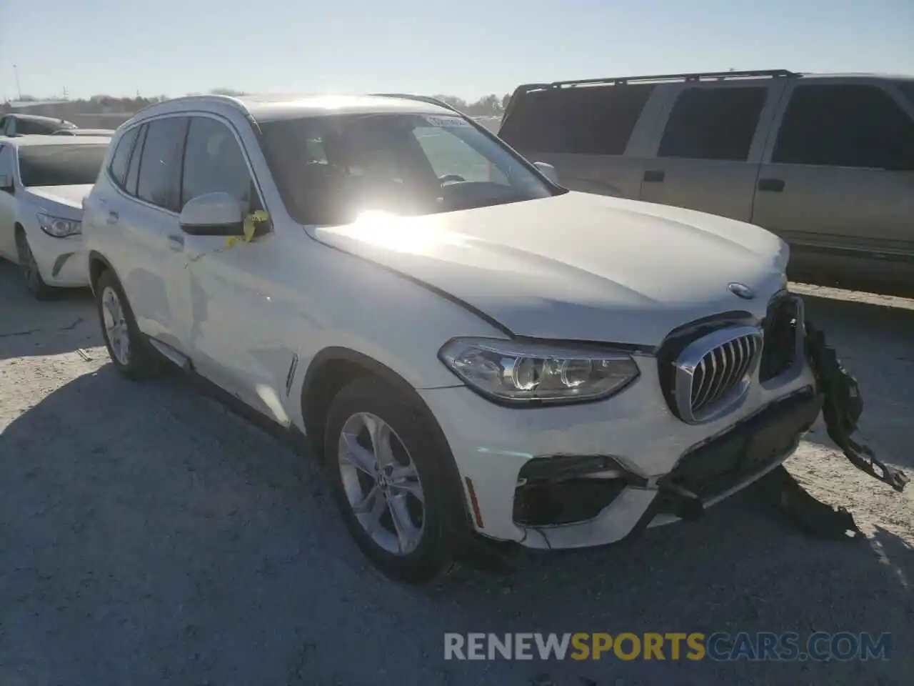 1 Photograph of a damaged car 5UXTY5C0XL9B06360 BMW X3 2020