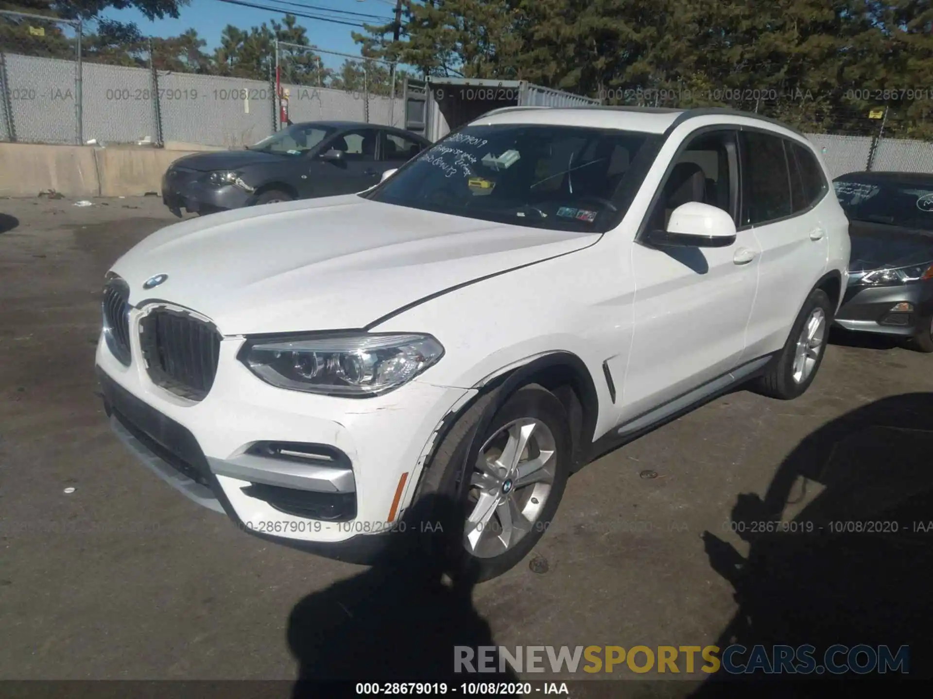 2 Фотография поврежденного автомобиля 5UXTY5C0XL9B06388 BMW X3 2020