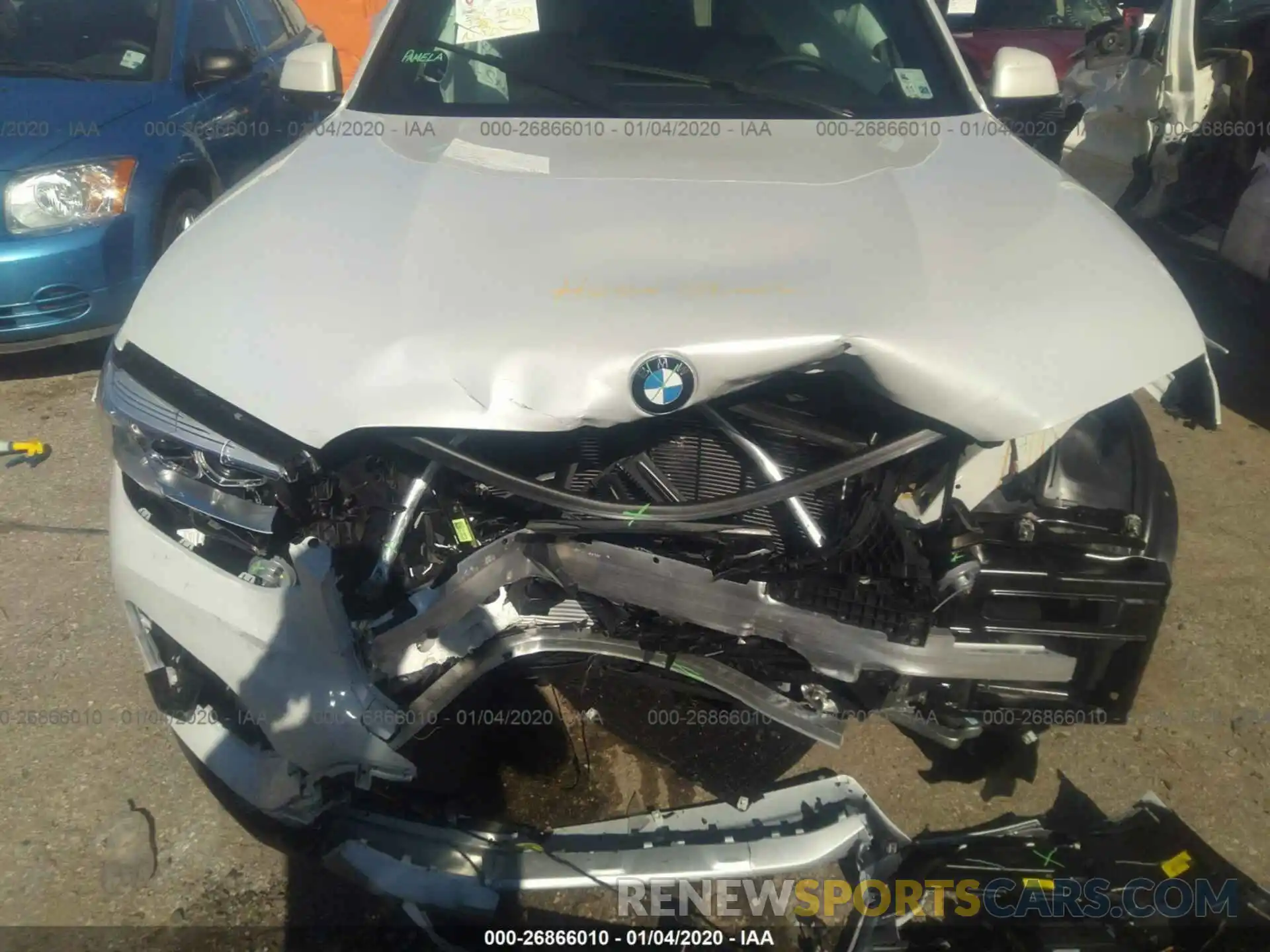 10 Photograph of a damaged car 5UXTY5C0XL9B39195 BMW X3 2020