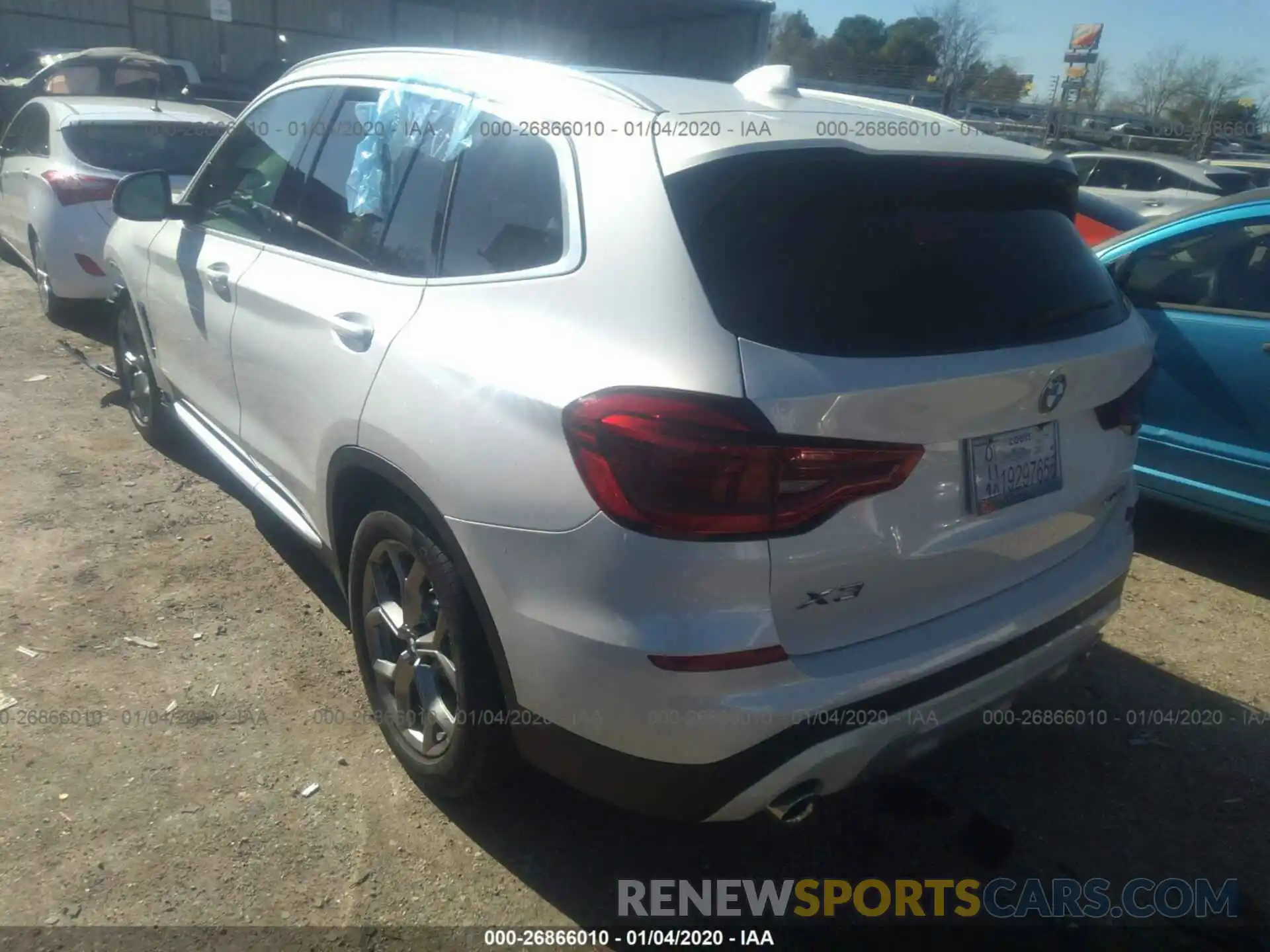 3 Photograph of a damaged car 5UXTY5C0XL9B39195 BMW X3 2020