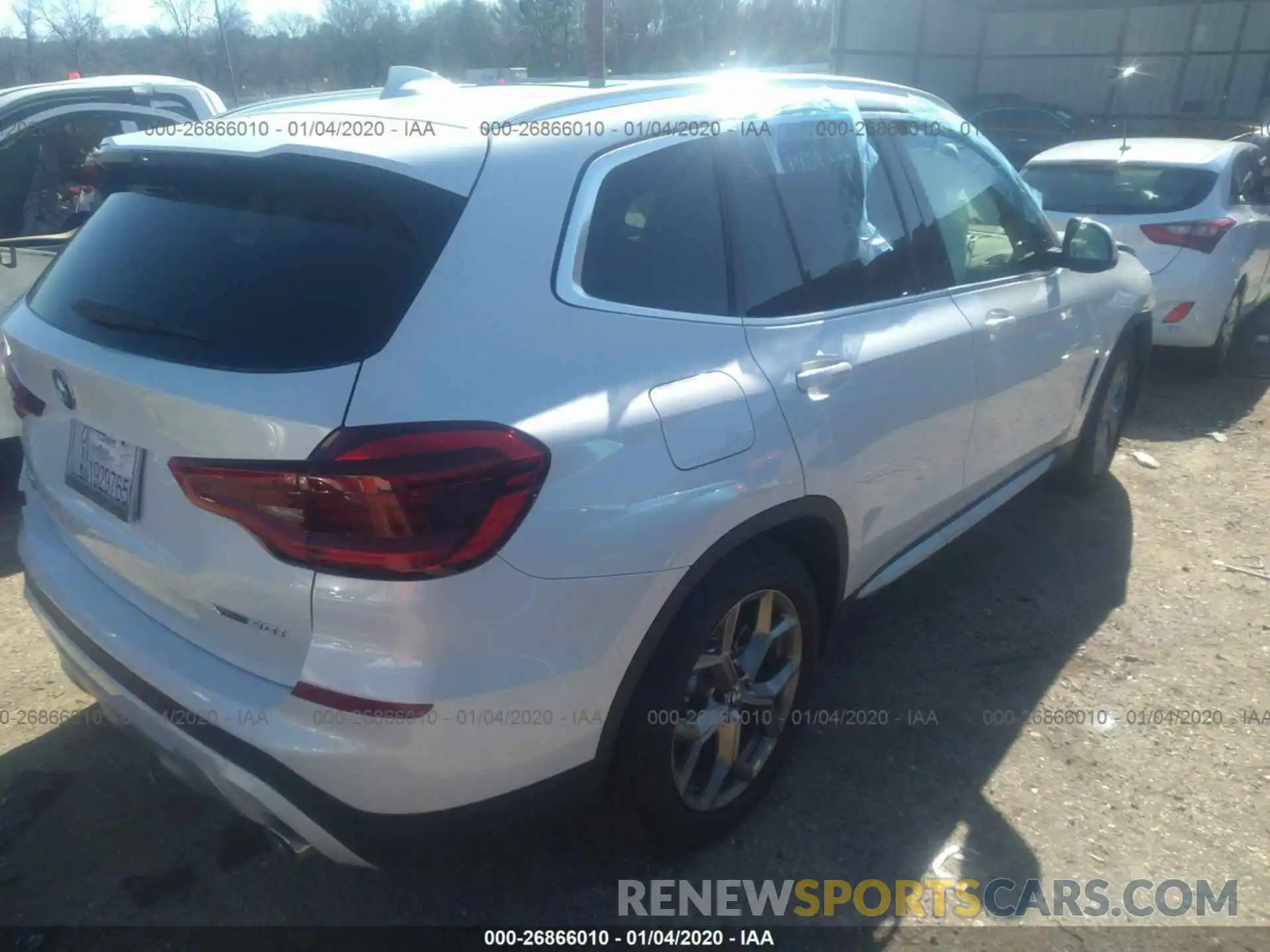 4 Photograph of a damaged car 5UXTY5C0XL9B39195 BMW X3 2020