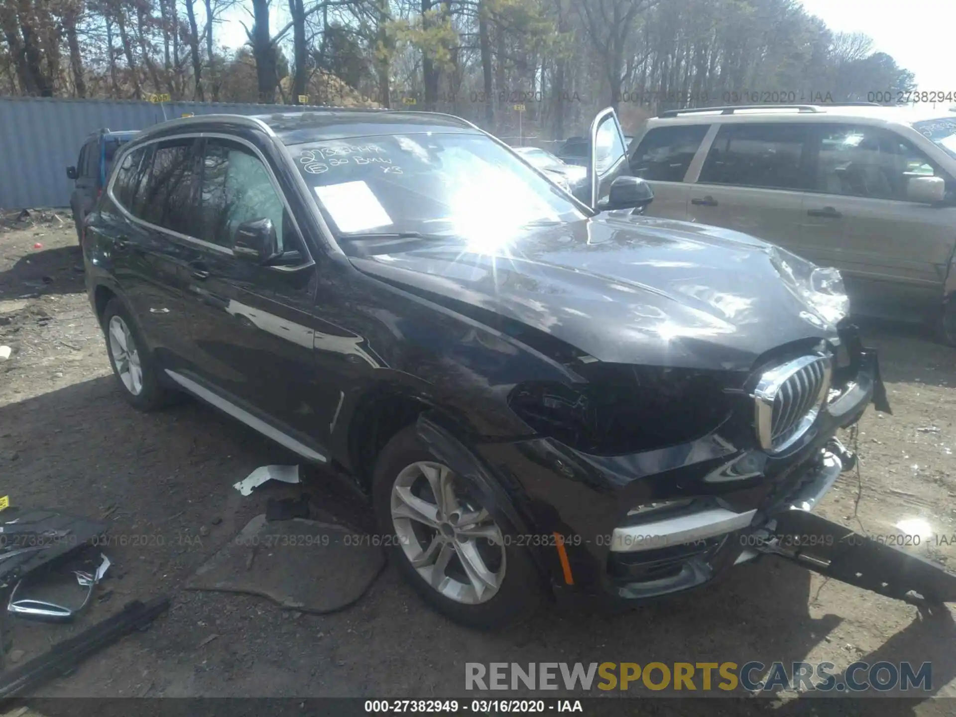 1 Photograph of a damaged car 5UXTY5C0XL9B92222 BMW X3 2020