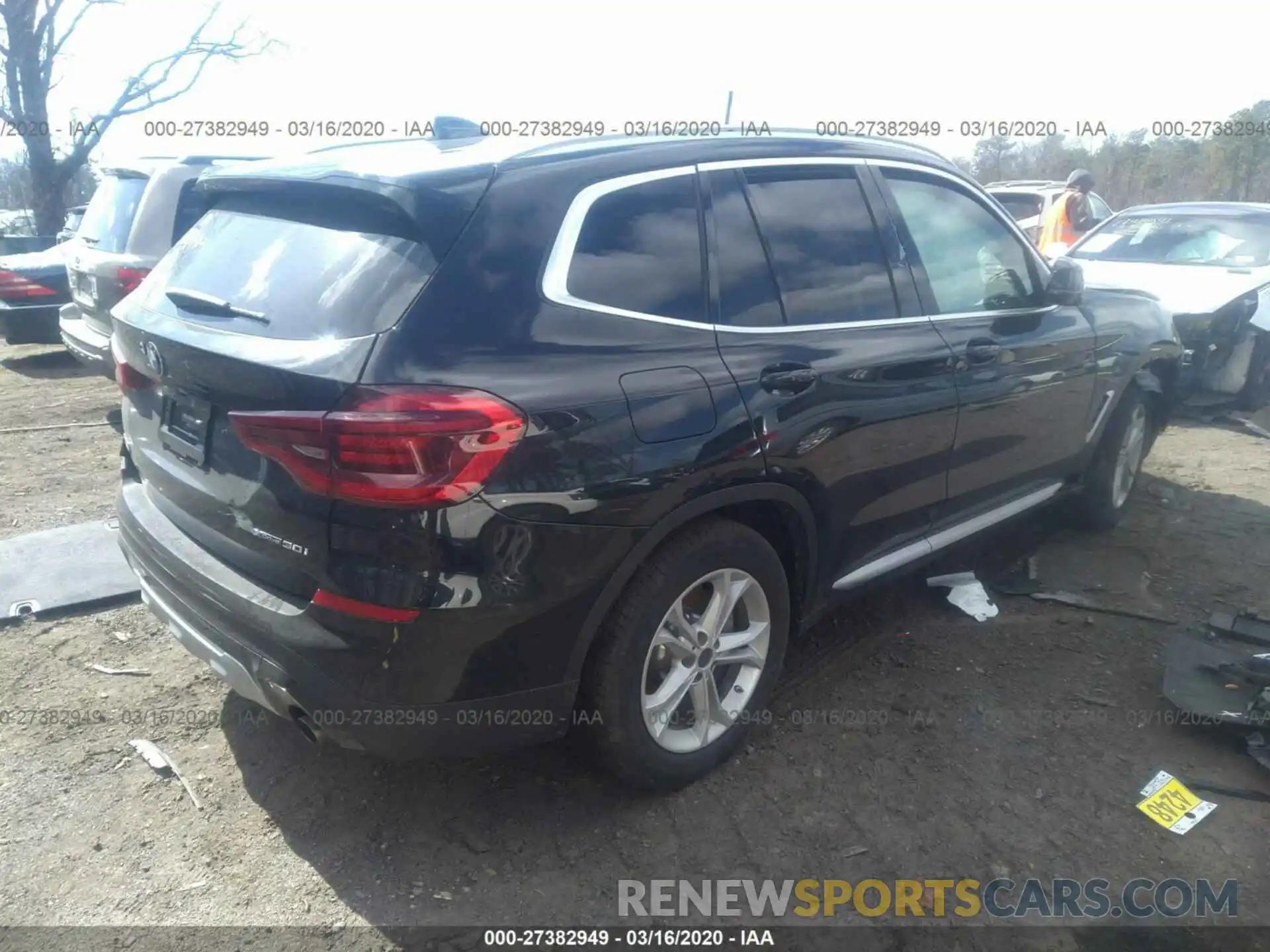 4 Фотография поврежденного автомобиля 5UXTY5C0XL9B92222 BMW X3 2020