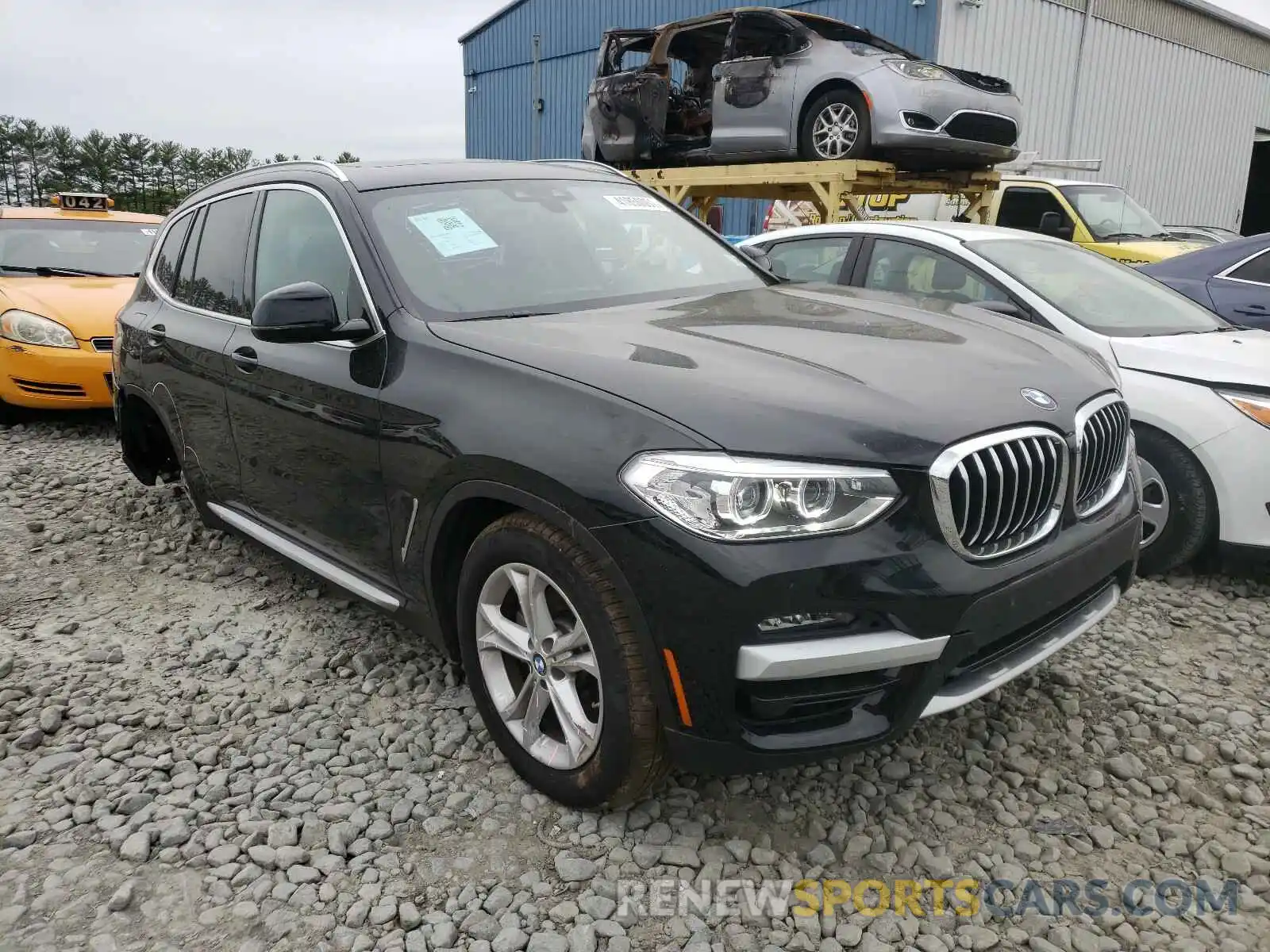 1 Photograph of a damaged car 5UXTY5C0XL9B93175 BMW X3 2020