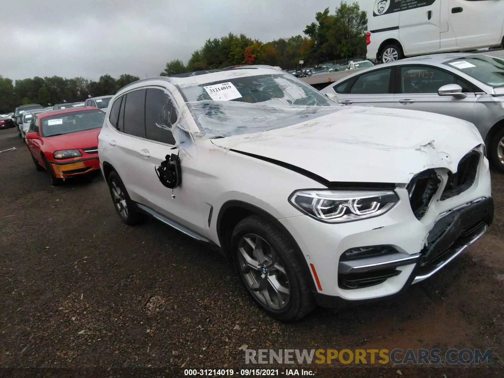 1 Photograph of a damaged car 5UXTY5C0XL9C16213 BMW X3 2020