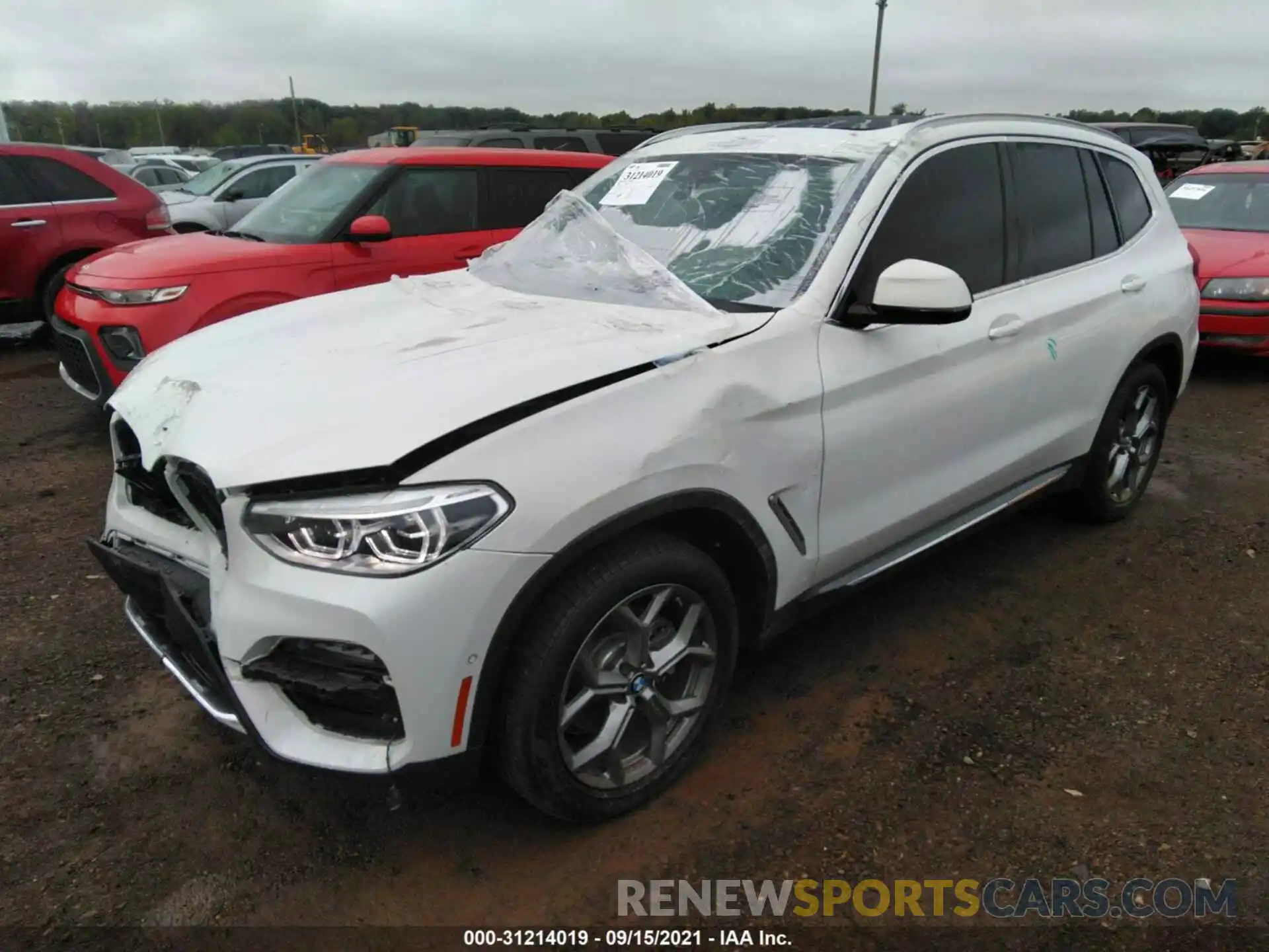 2 Photograph of a damaged car 5UXTY5C0XL9C16213 BMW X3 2020