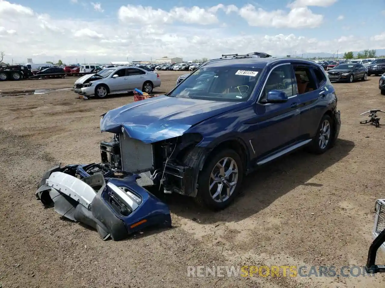 2 Photograph of a damaged car 5UXTY5C0XL9C46036 BMW X3 2020