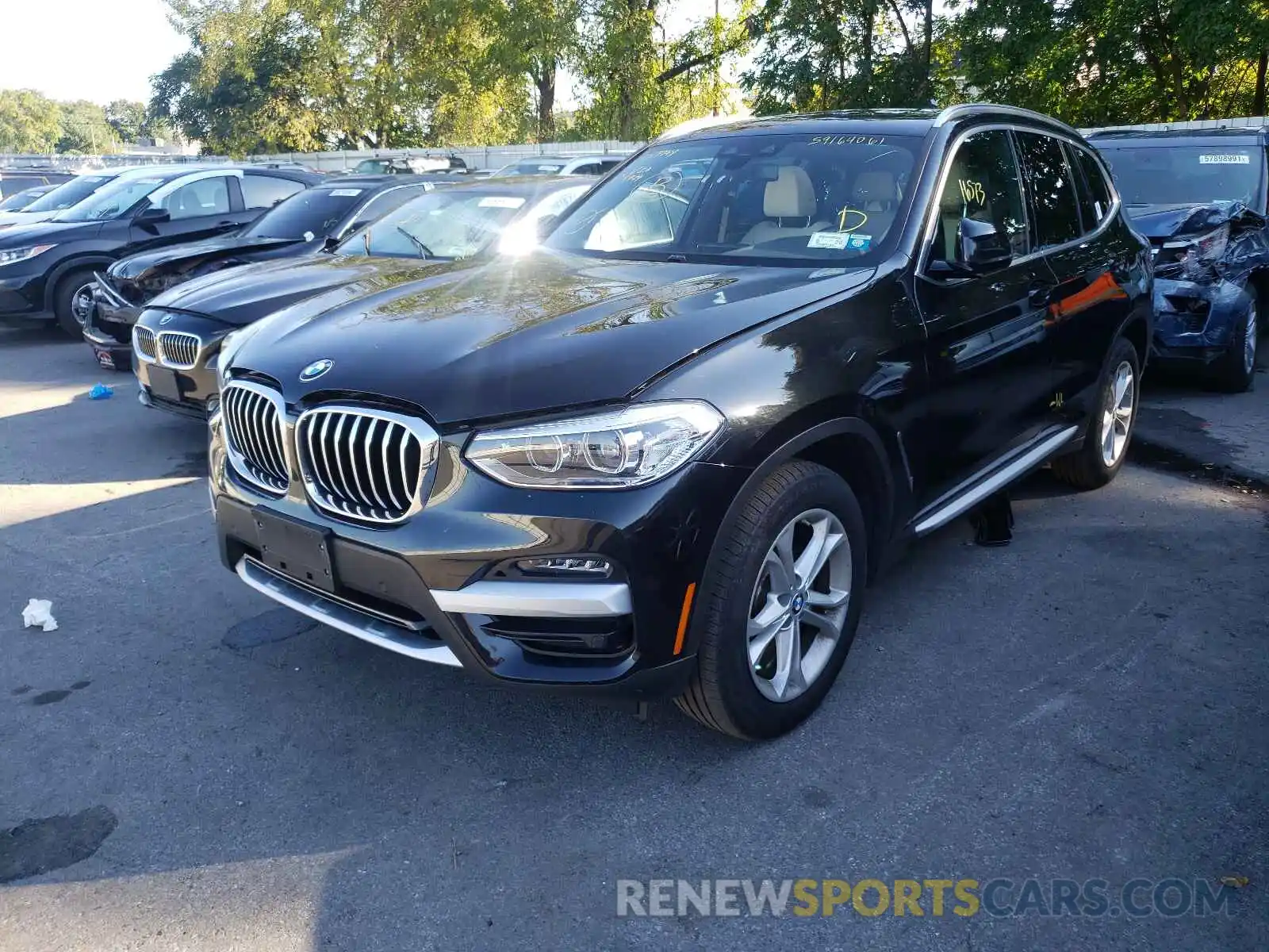 2 Photograph of a damaged car 5UXTY5C0XL9C51480 BMW X3 2020