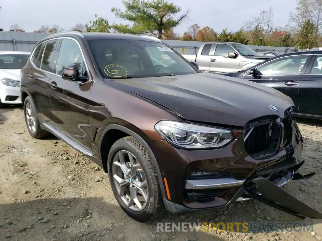 1 Photograph of a damaged car 5UXTY5C0XL9C90490 BMW X3 2020