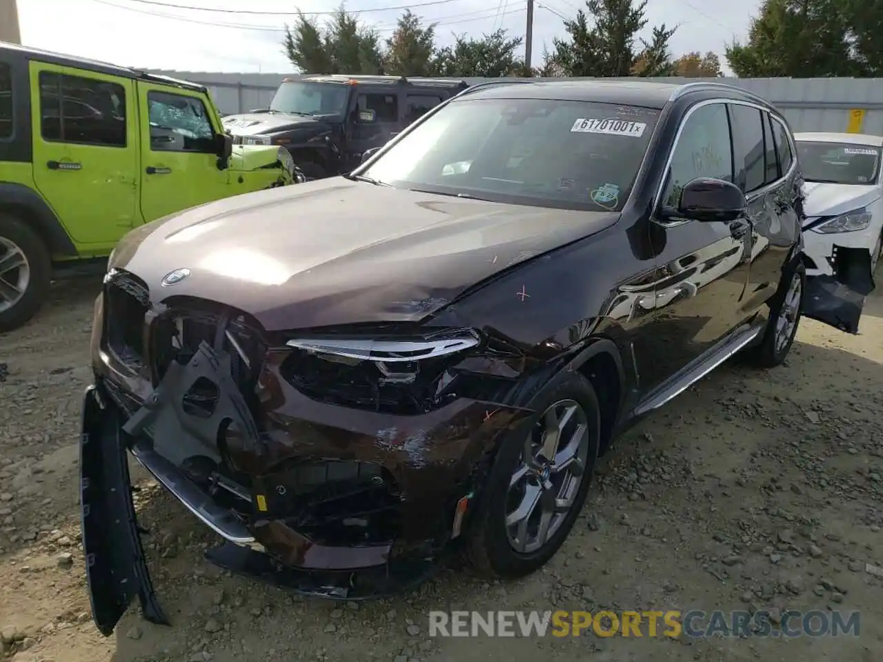 2 Photograph of a damaged car 5UXTY5C0XL9C90490 BMW X3 2020