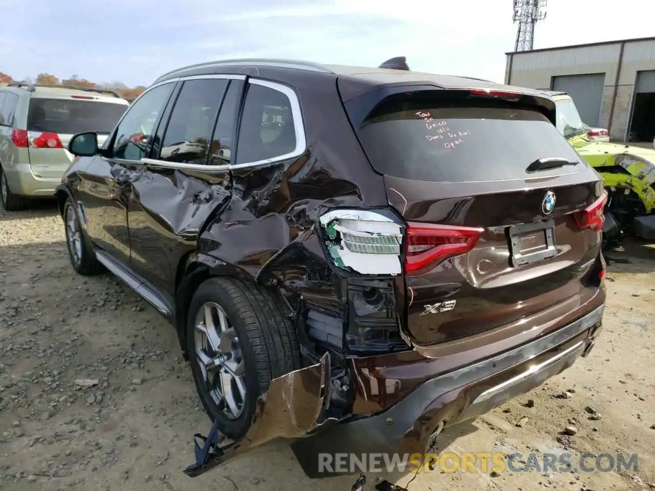 3 Photograph of a damaged car 5UXTY5C0XL9C90490 BMW X3 2020