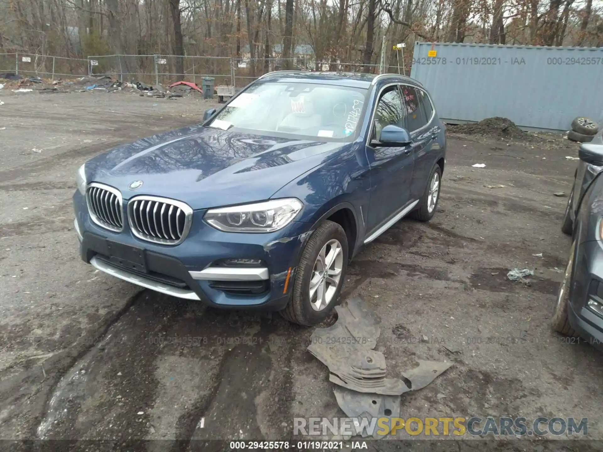 2 Фотография поврежденного автомобиля 5UXTY5C0XL9D17459 BMW X3 2020