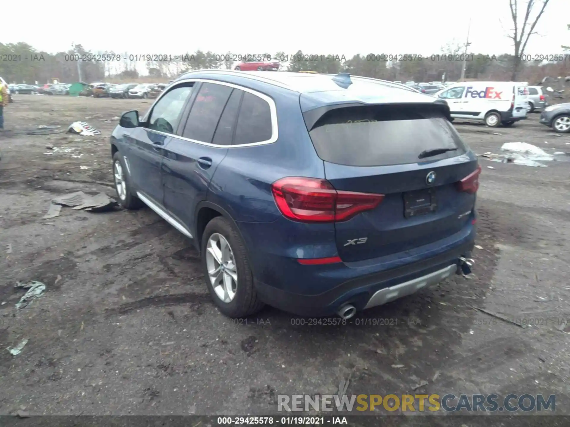 3 Photograph of a damaged car 5UXTY5C0XL9D17459 BMW X3 2020