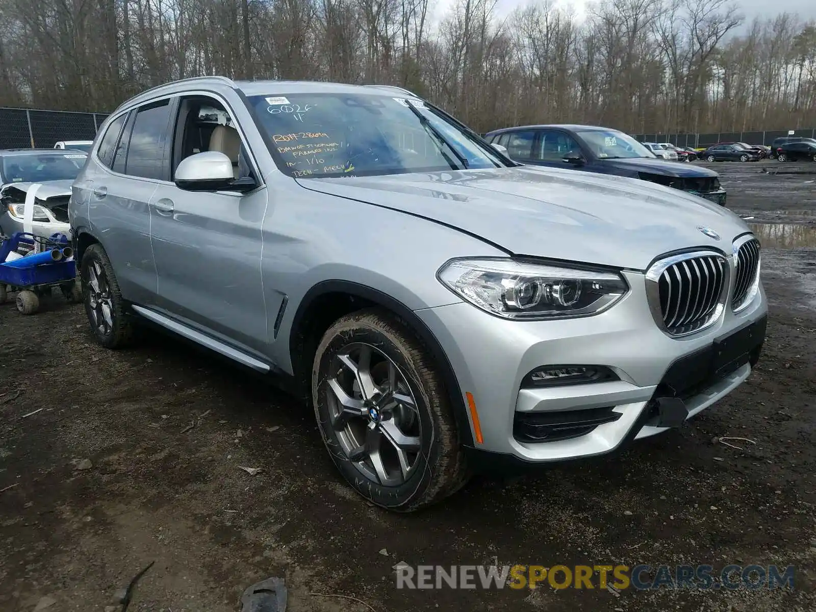 1 Photograph of a damaged car 5UXTY5C0XLLT34469 BMW X3 2020