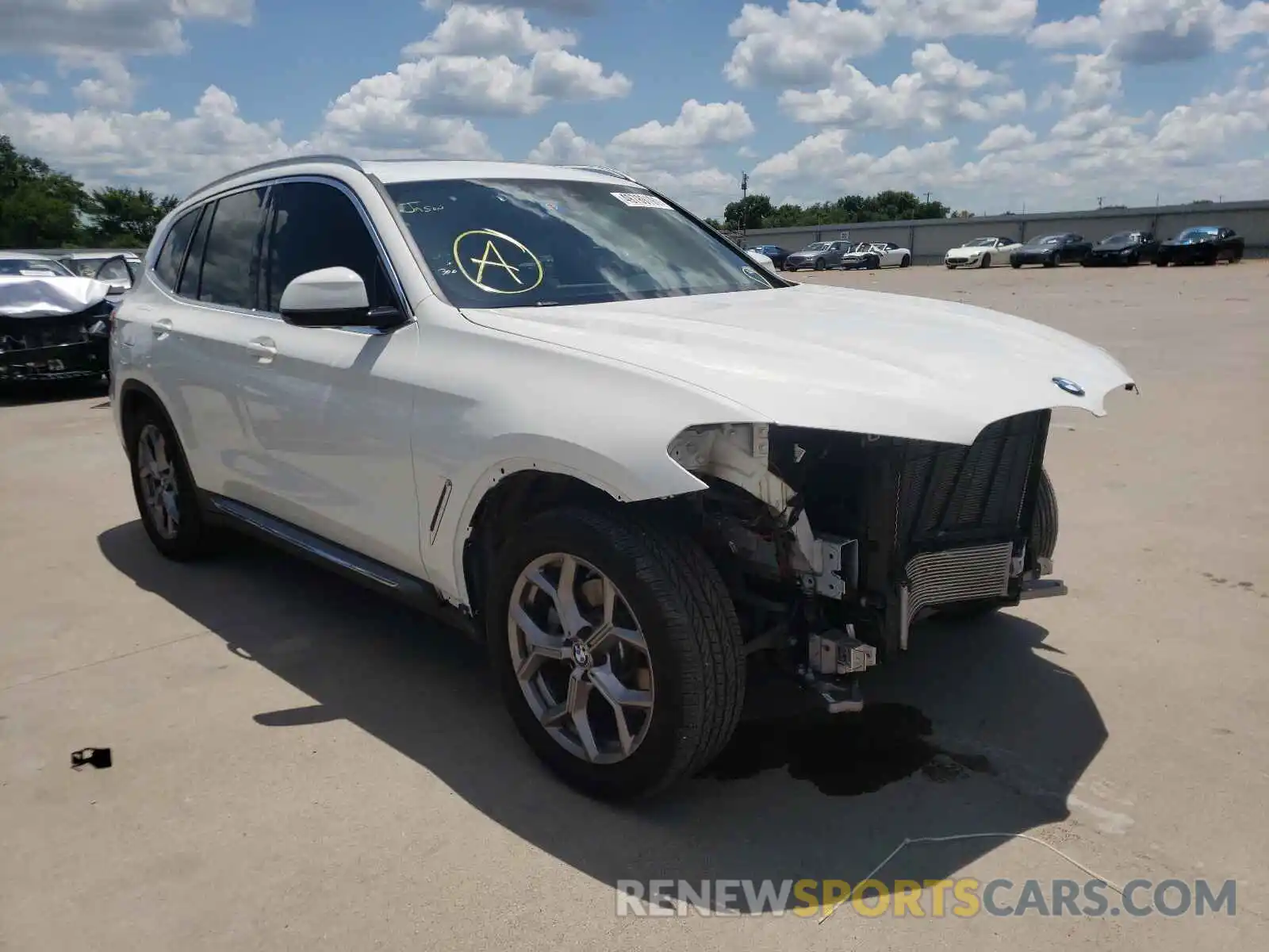 1 Photograph of a damaged car 5UXTY5C0XLLT36643 BMW X3 2020