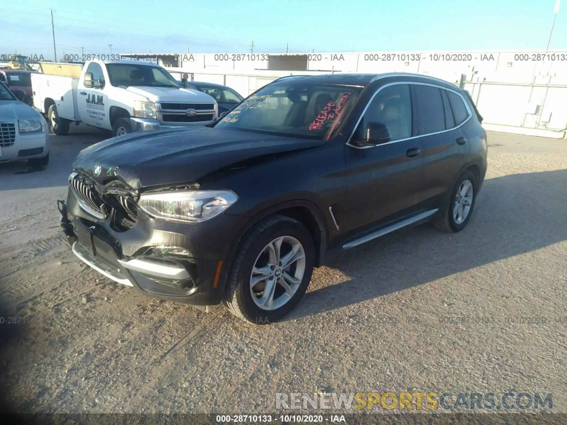 2 Photograph of a damaged car 5UXTY5C0XLLT36979 BMW X3 2020