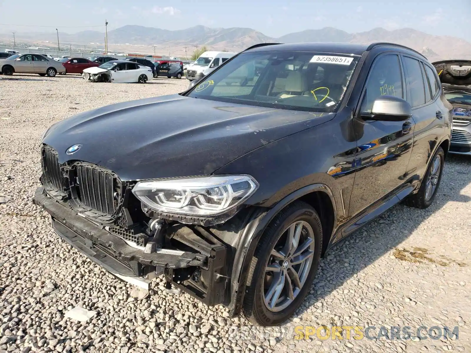 2 Фотография поврежденного автомобиля 5UXTY9C01L9B08196 BMW X3 2020