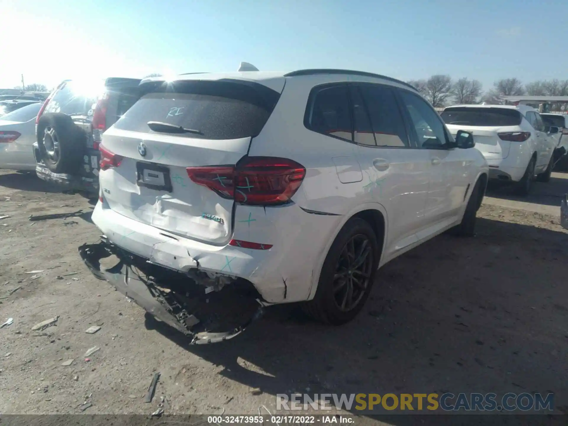 4 Фотография поврежденного автомобиля 5UXTY9C01L9B91841 BMW X3 2020