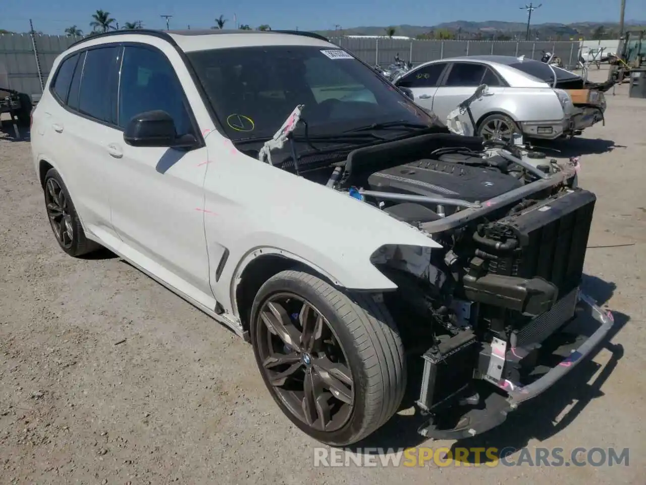 1 Photograph of a damaged car 5UXTY9C04L9B58204 BMW X3 2020