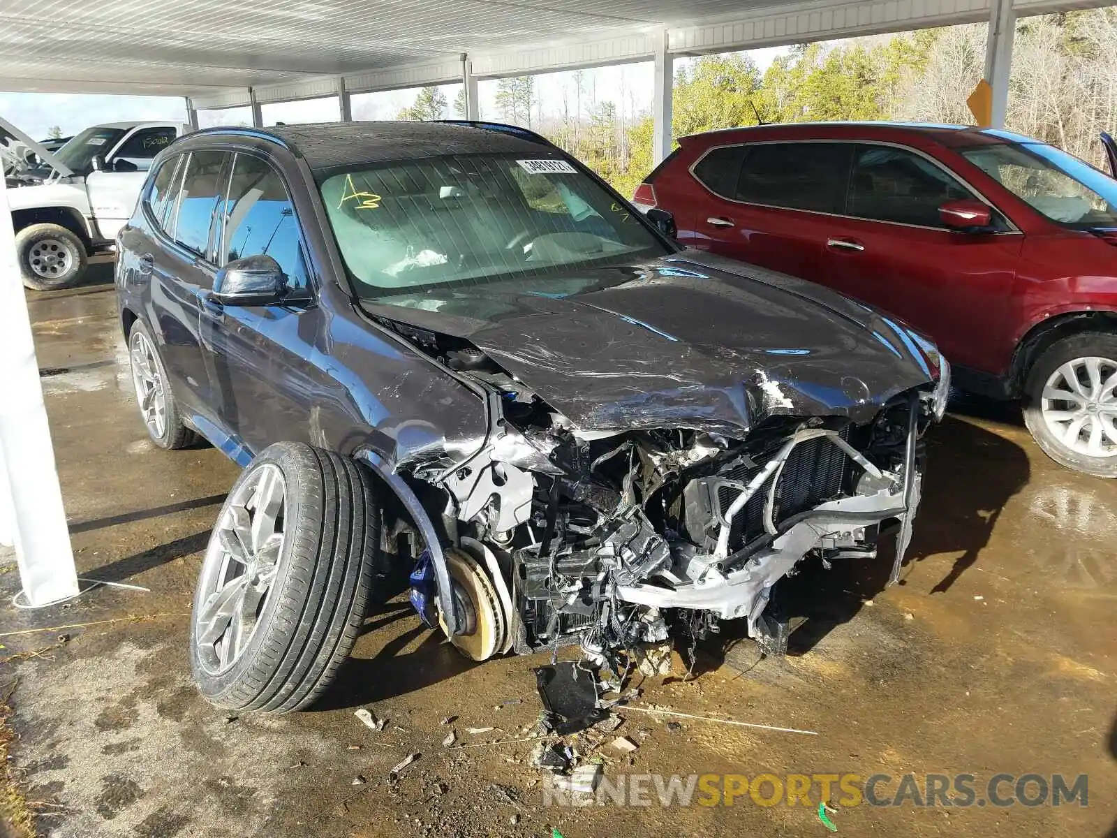 1 Photograph of a damaged car 5UXTY9C05L9B14566 BMW X3 2020