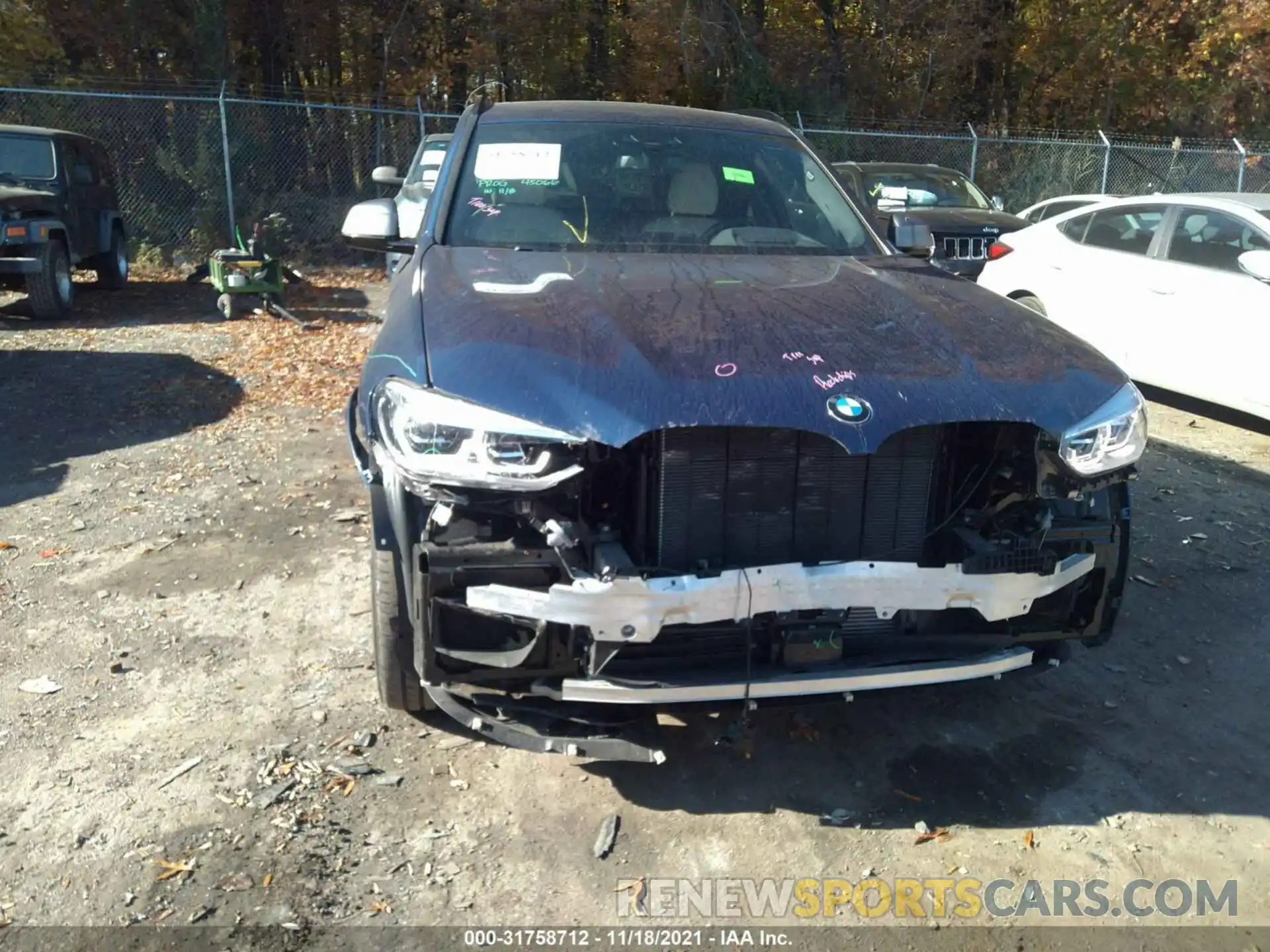 6 Photograph of a damaged car 5UXTY9C07L9C01546 BMW X3 2020