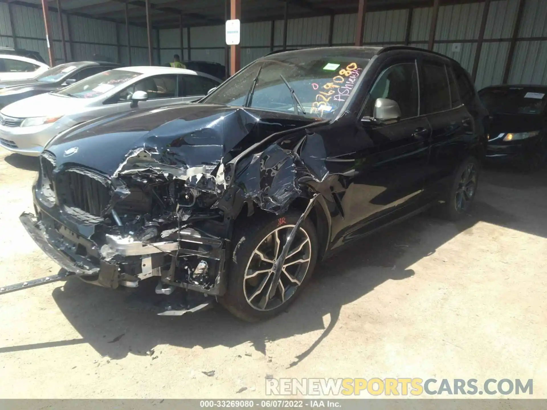 2 Photograph of a damaged car 5UXTY9C07L9C84606 BMW X3 2020