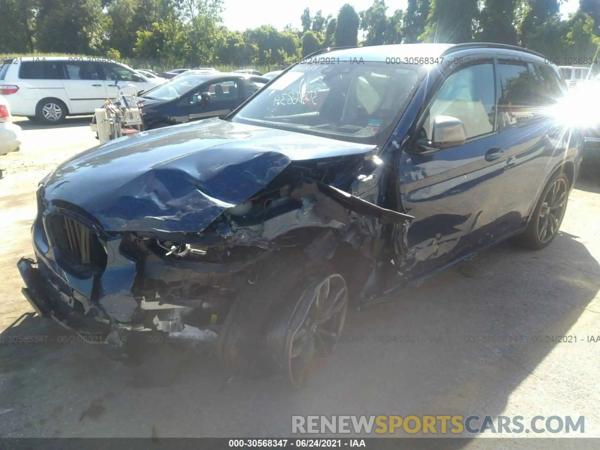 2 Photograph of a damaged car 5UXTY9C08LL304071 BMW X3 2020