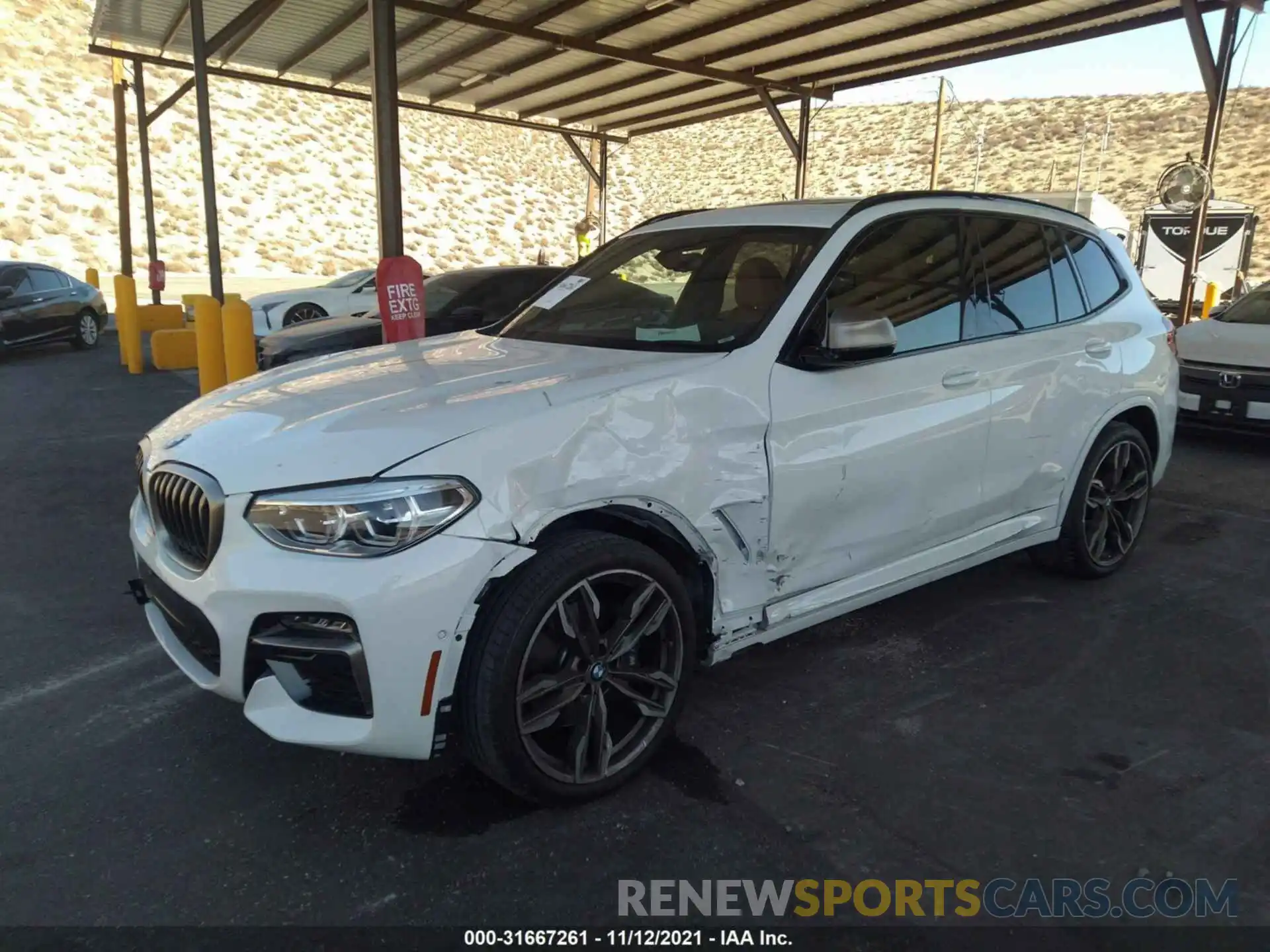 2 Photograph of a damaged car 5UXTY9C08LLE60386 BMW X3 2020