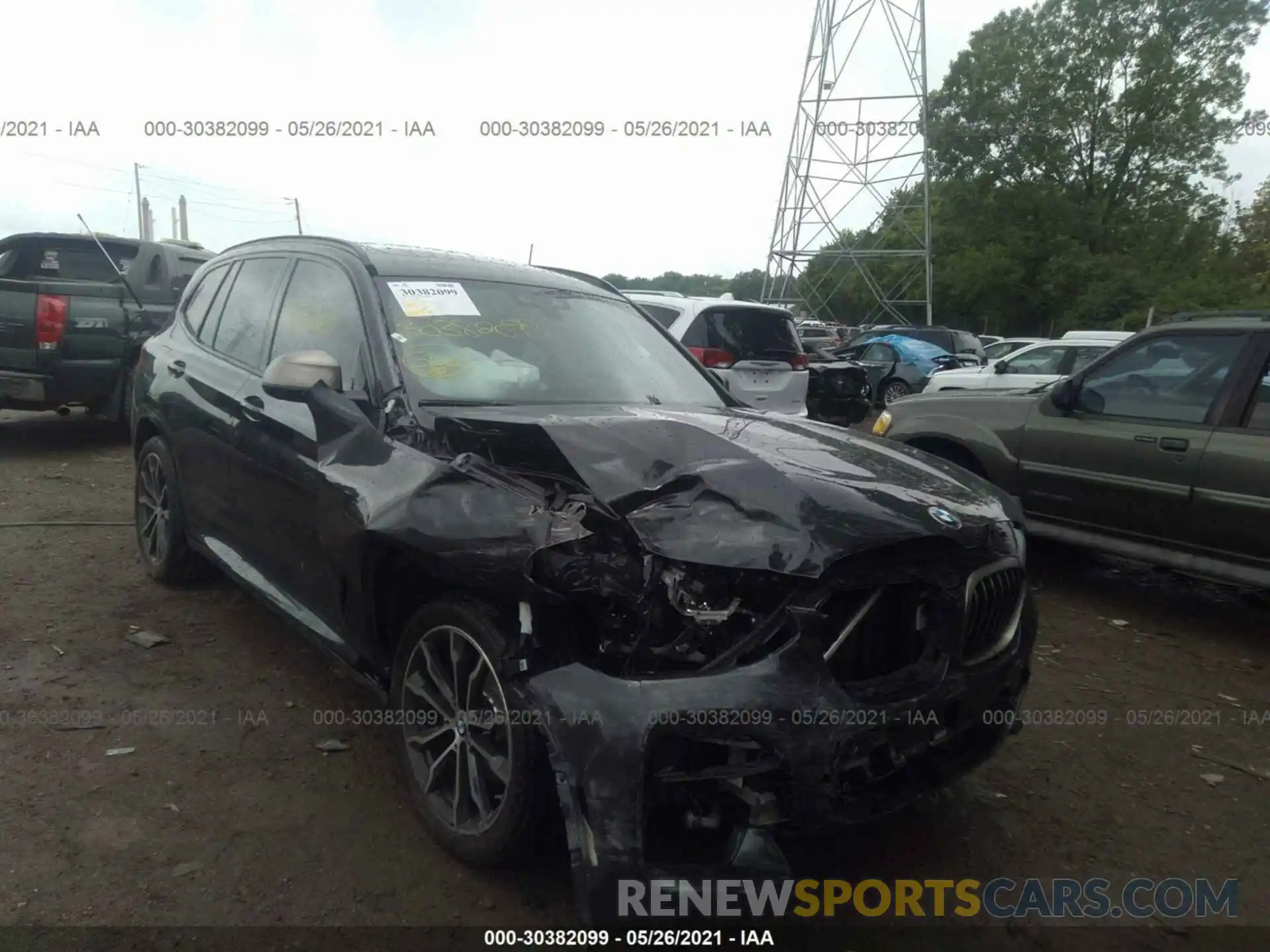 1 Photograph of a damaged car 5UXTY9C0XL9C69453 BMW X3 2020