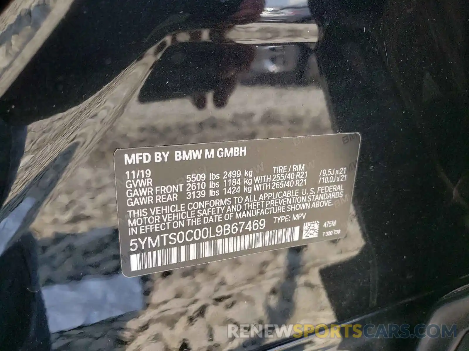 10 Фотография поврежденного автомобиля 5YMTS0C00L9B67469 BMW X3 2020