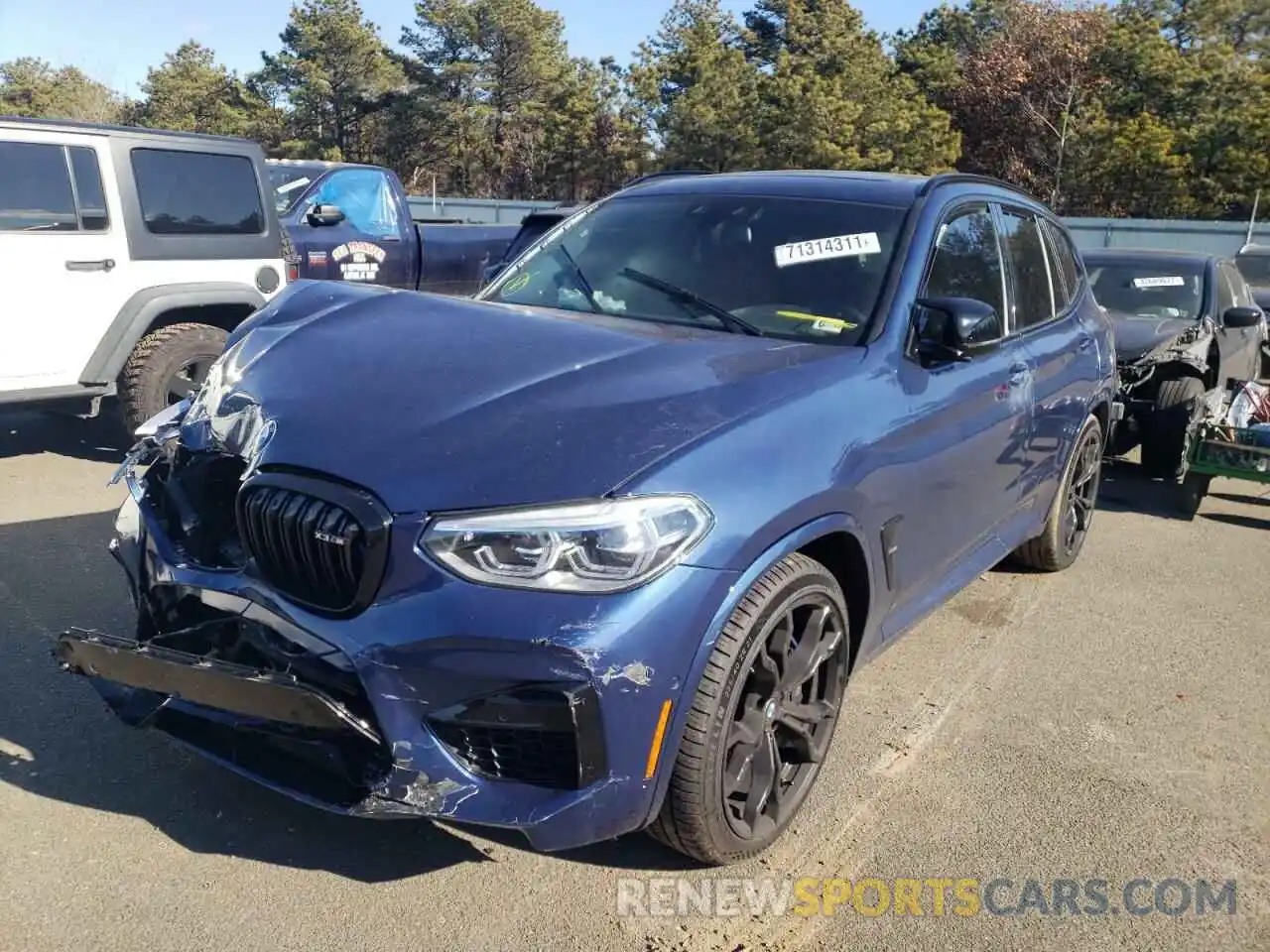 2 Photograph of a damaged car 5YMTS0C01LLT09814 BMW X3 2020