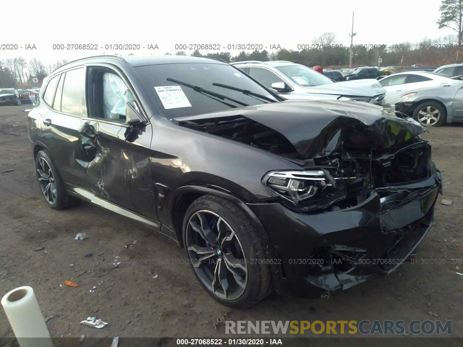 1 Photograph of a damaged car 5YMTS0C01LLT10655 BMW X3 2020