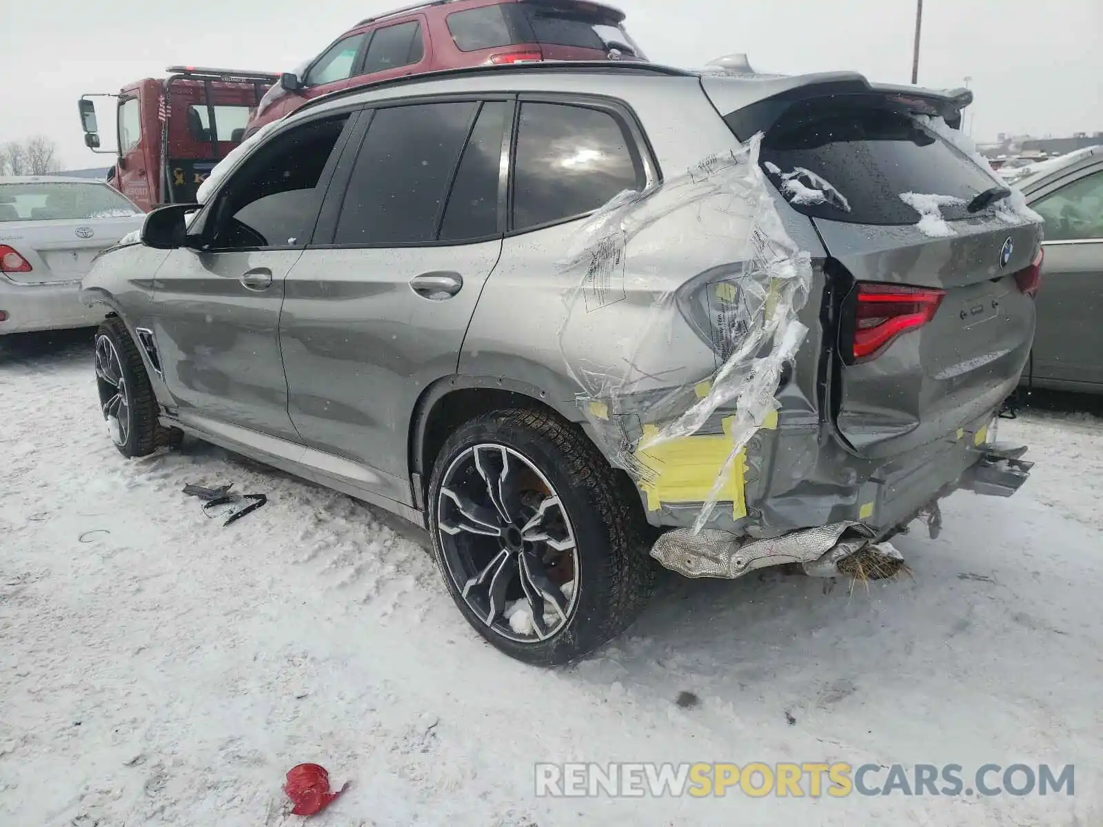 3 Фотография поврежденного автомобиля 5YMTS0C07L9B65444 BMW X3 2020