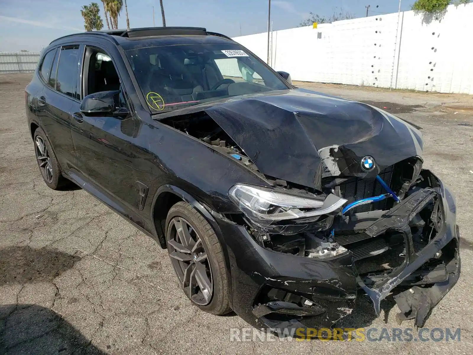 1 Photograph of a damaged car 5YMTS0C09L9C30536 BMW X3 2020