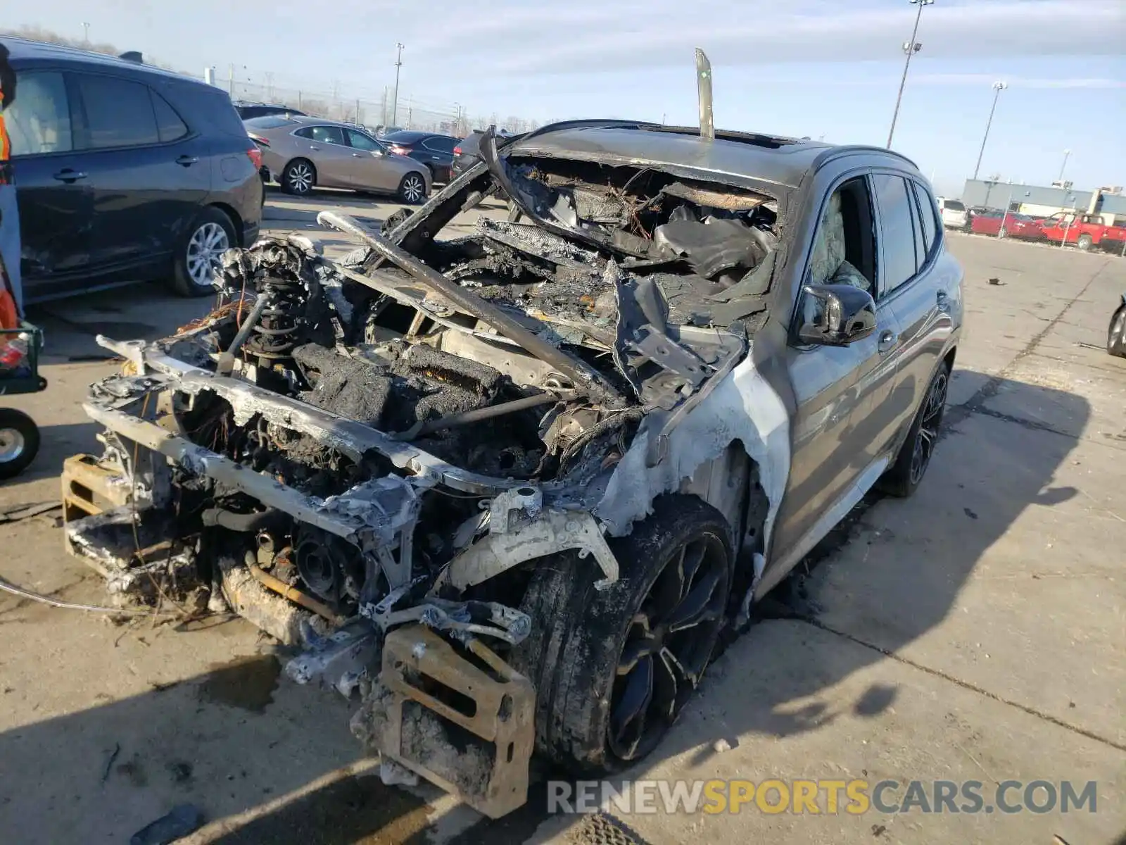 2 Photograph of a damaged car 5YMTS0C09LLT10094 BMW X3 2020