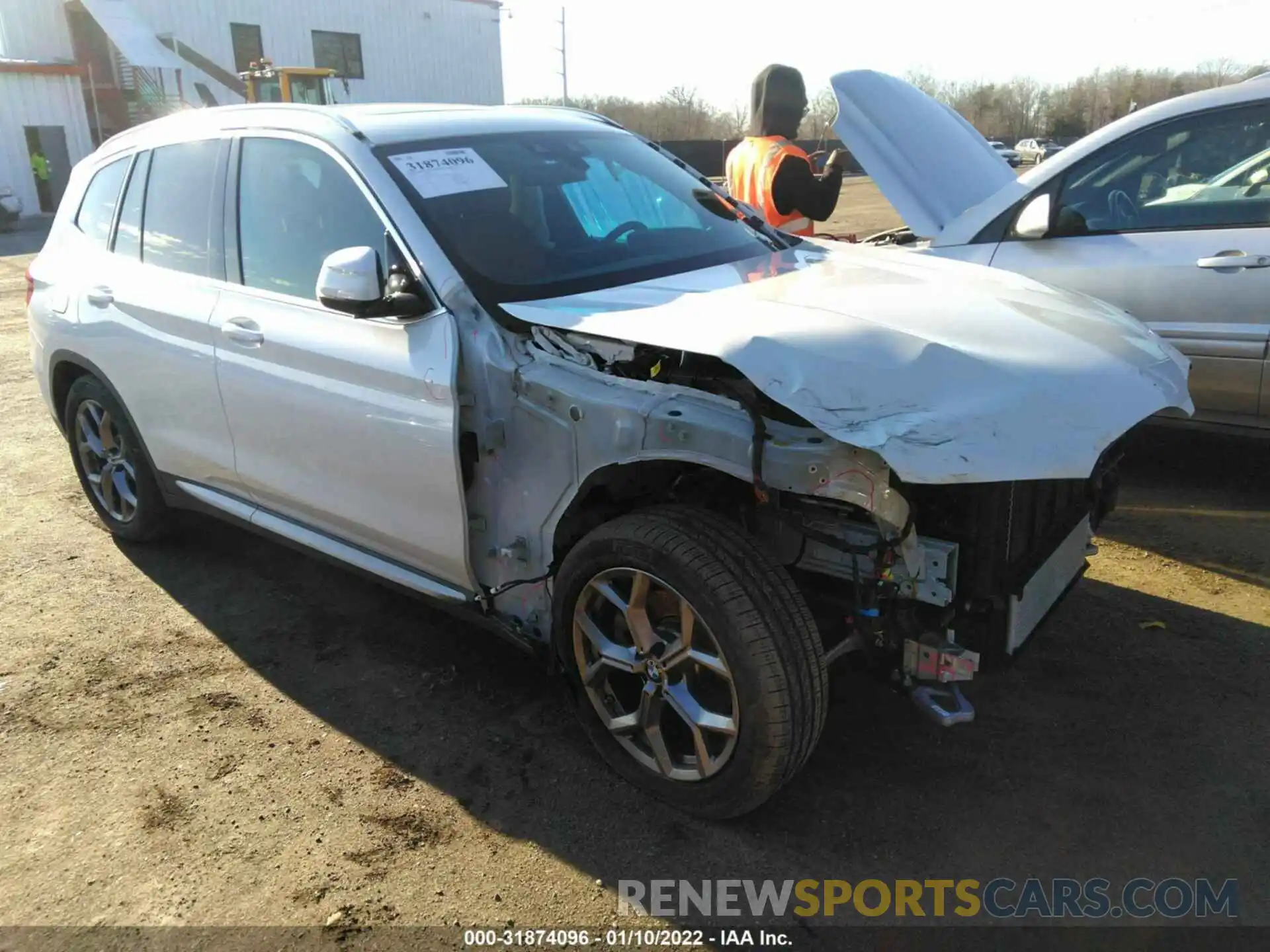 1 Photograph of a damaged car 5UXTS1C01M9E20975 BMW X3 2021