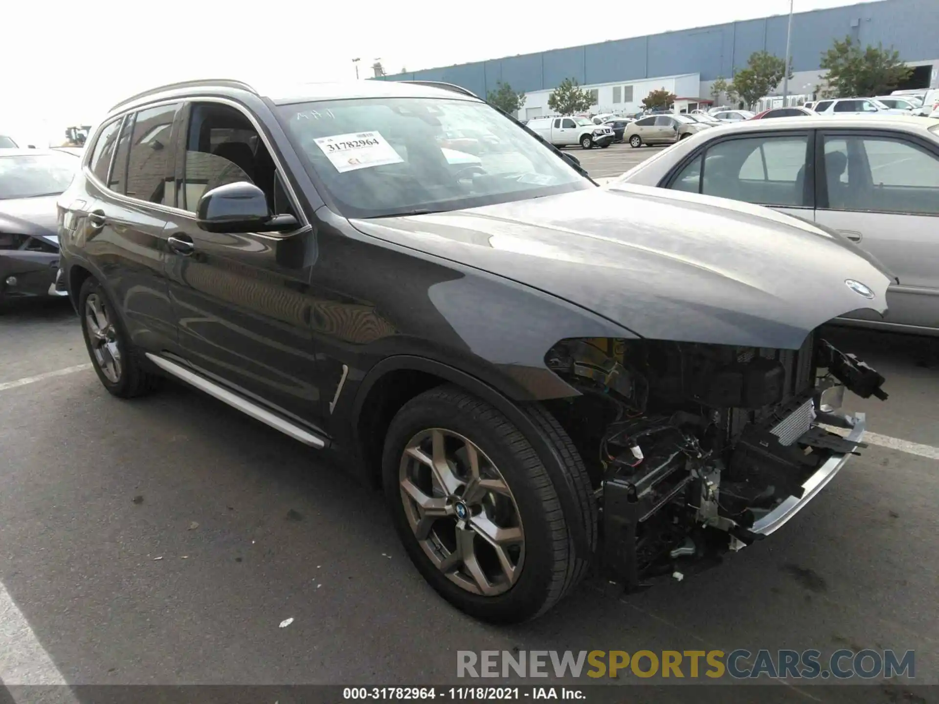 1 Photograph of a damaged car 5UXTS1C01M9G91373 BMW X3 2021