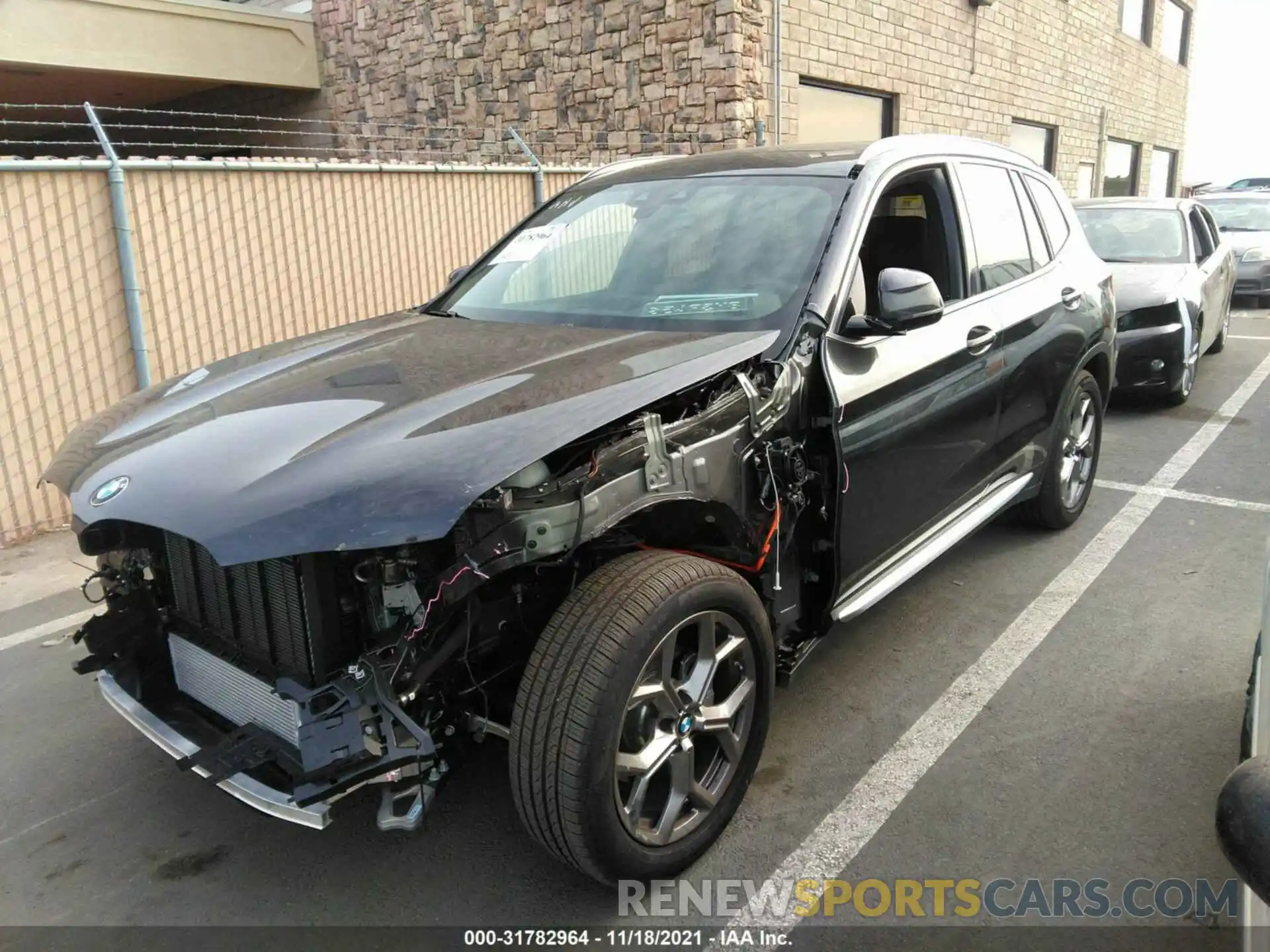 2 Photograph of a damaged car 5UXTS1C01M9G91373 BMW X3 2021