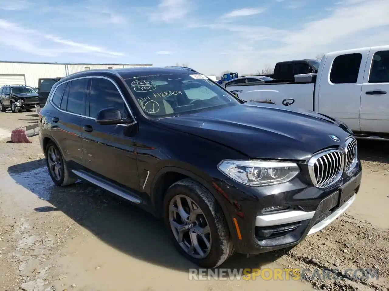 1 Photograph of a damaged car 5UXTS1C03M9H28309 BMW X3 2021