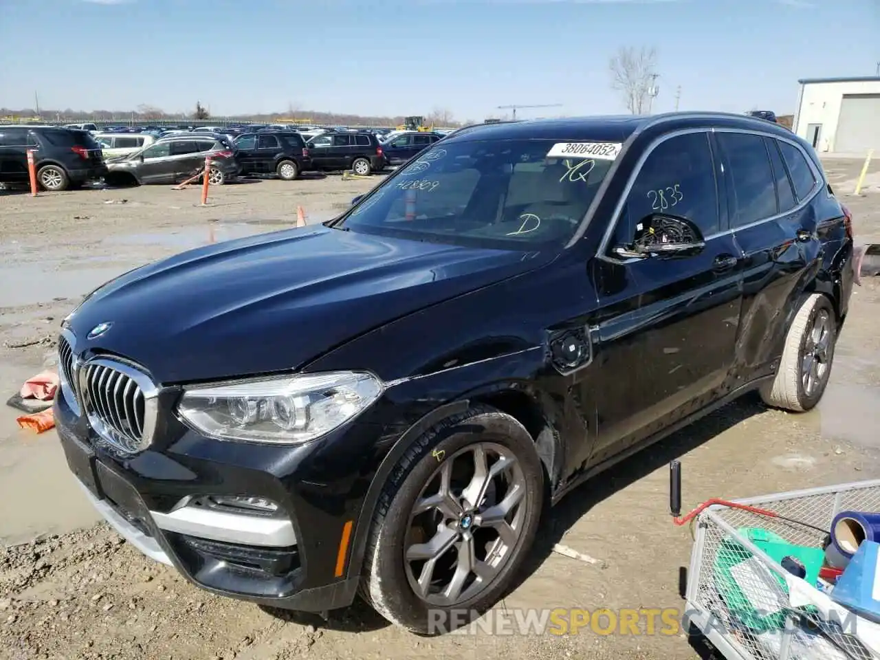 2 Photograph of a damaged car 5UXTS1C03M9H28309 BMW X3 2021