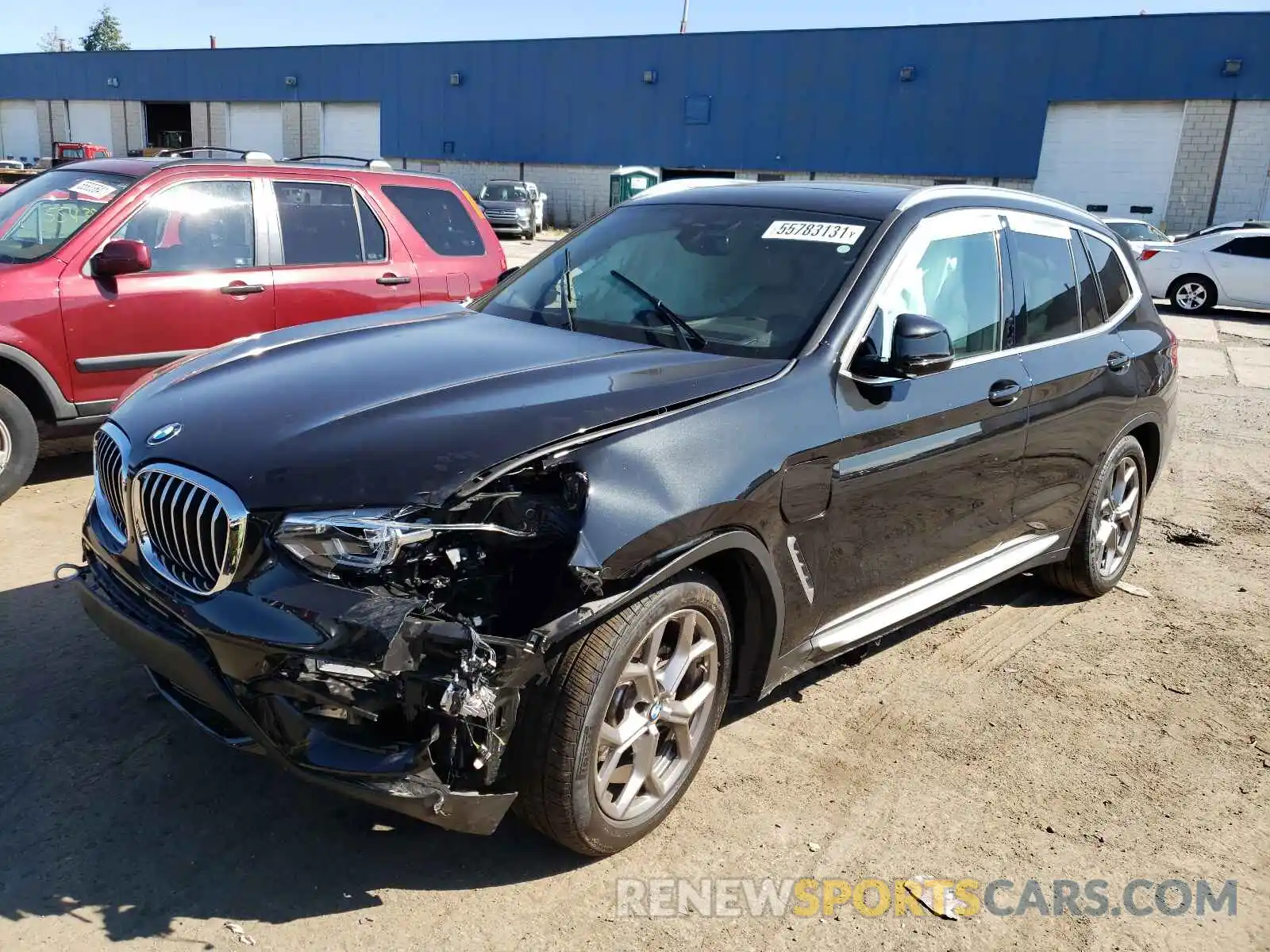 2 Photograph of a damaged car 5UXTS1C05M9G22623 BMW X3 2021